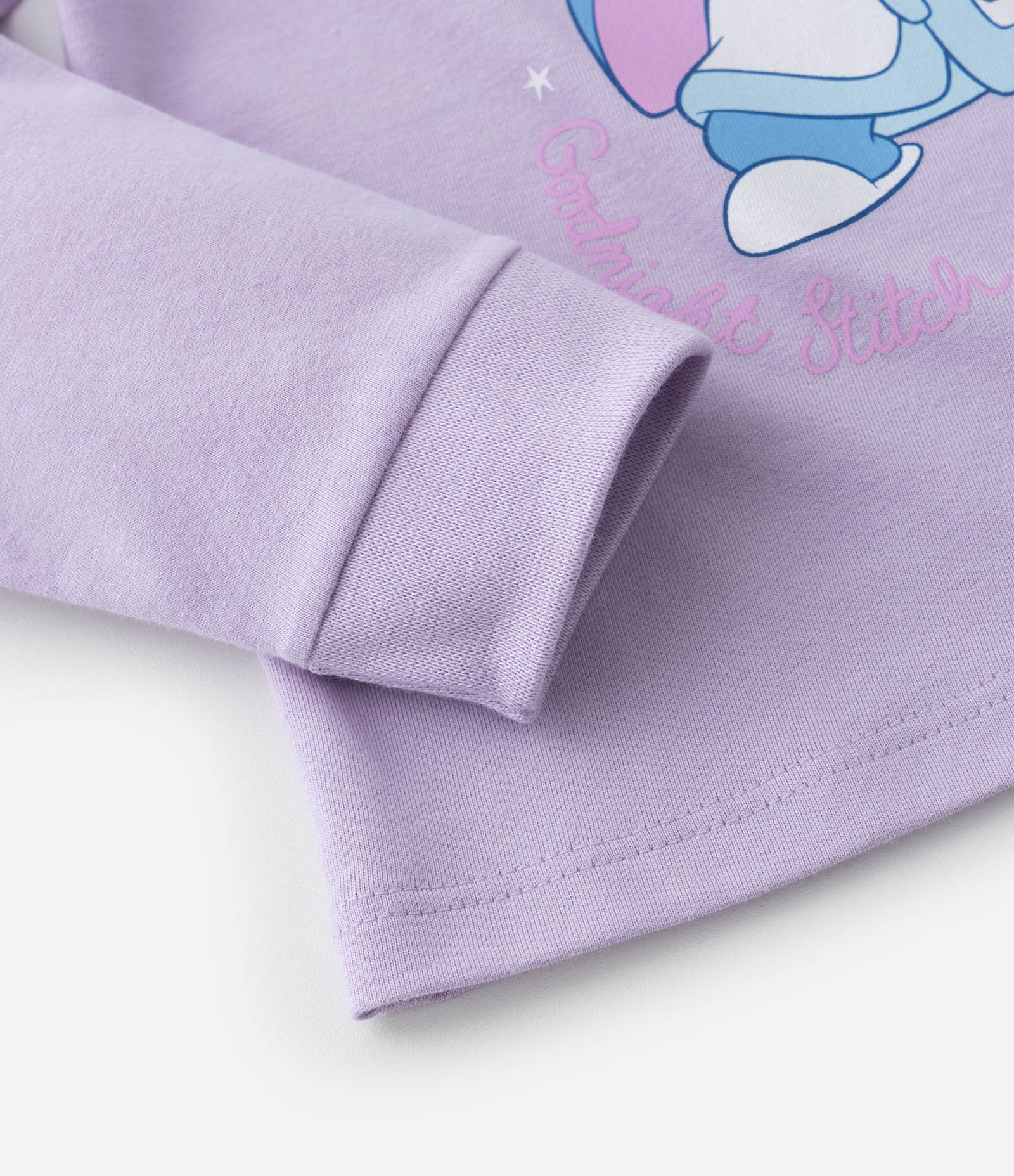 Pijama Infantil em Algodão com Estampa Stitch - Tam 2 a 4 Anos Lilás/Azul 9