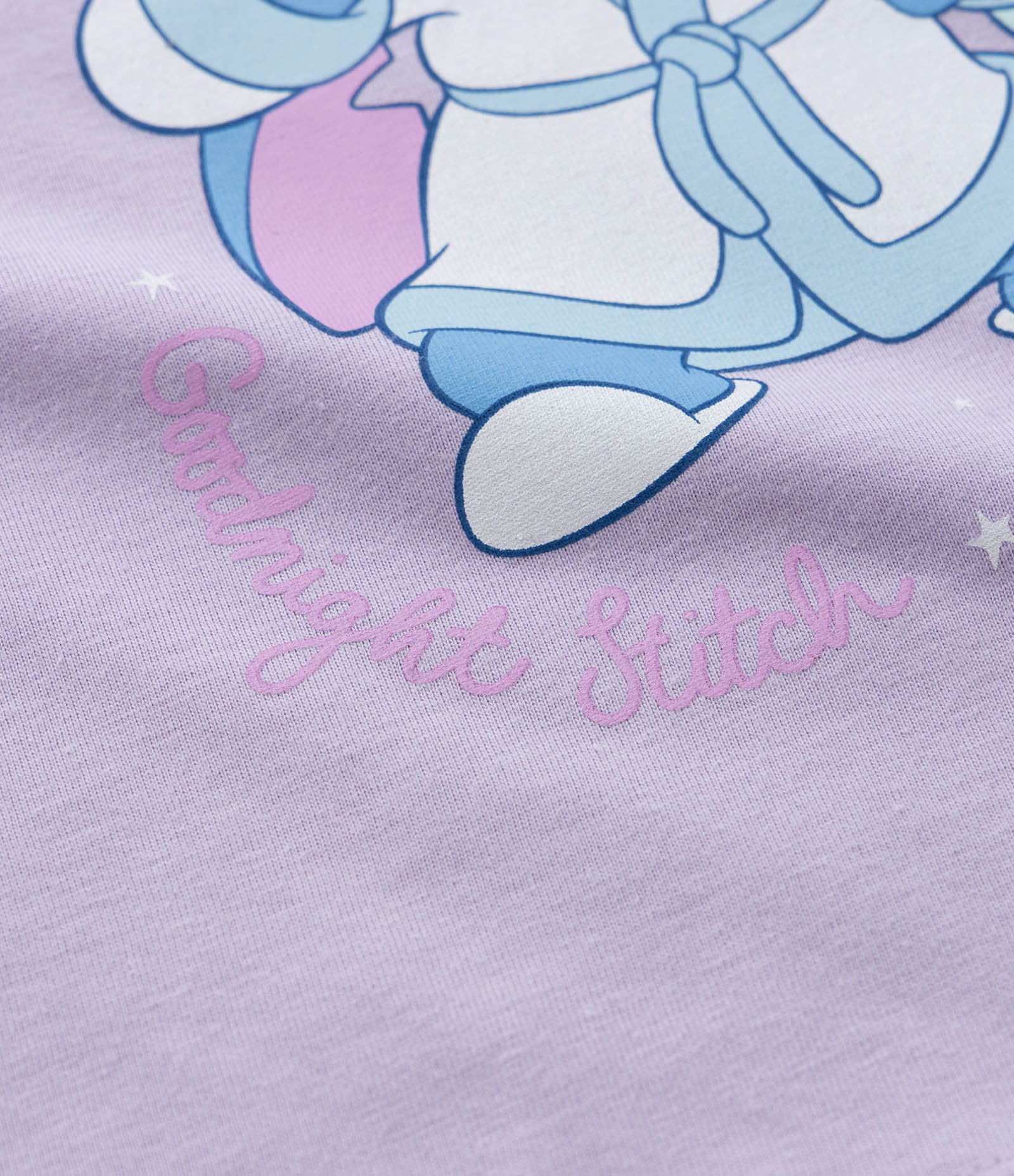 Pijama Infantil em Algodão com Estampa Stitch - Tam 2 a 4 Anos Lilás/Azul 10