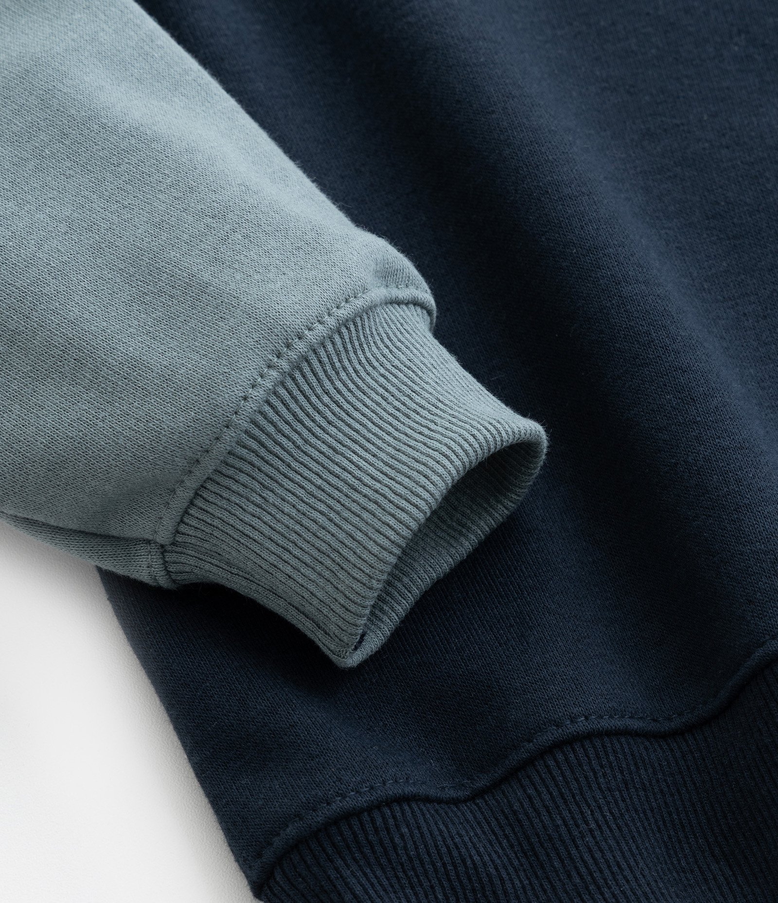 Casaco Infantil com Bolsinho e Recortes Contrastantes - Tam 1 a 6 Anos Azul/Bege 4