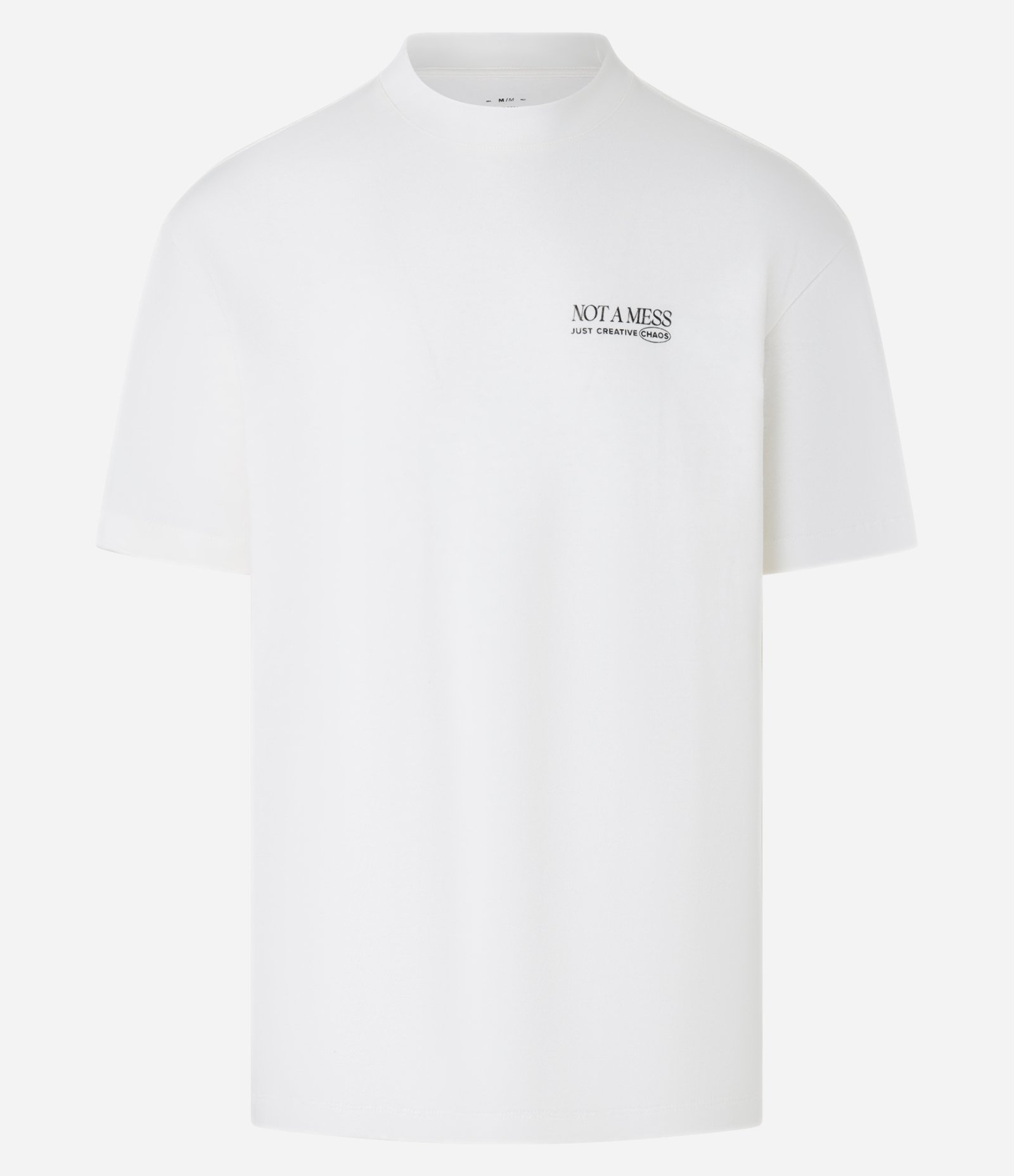 Camiseta T-shirt Relaxed em Algodão com Estampa Lettering Branco 4