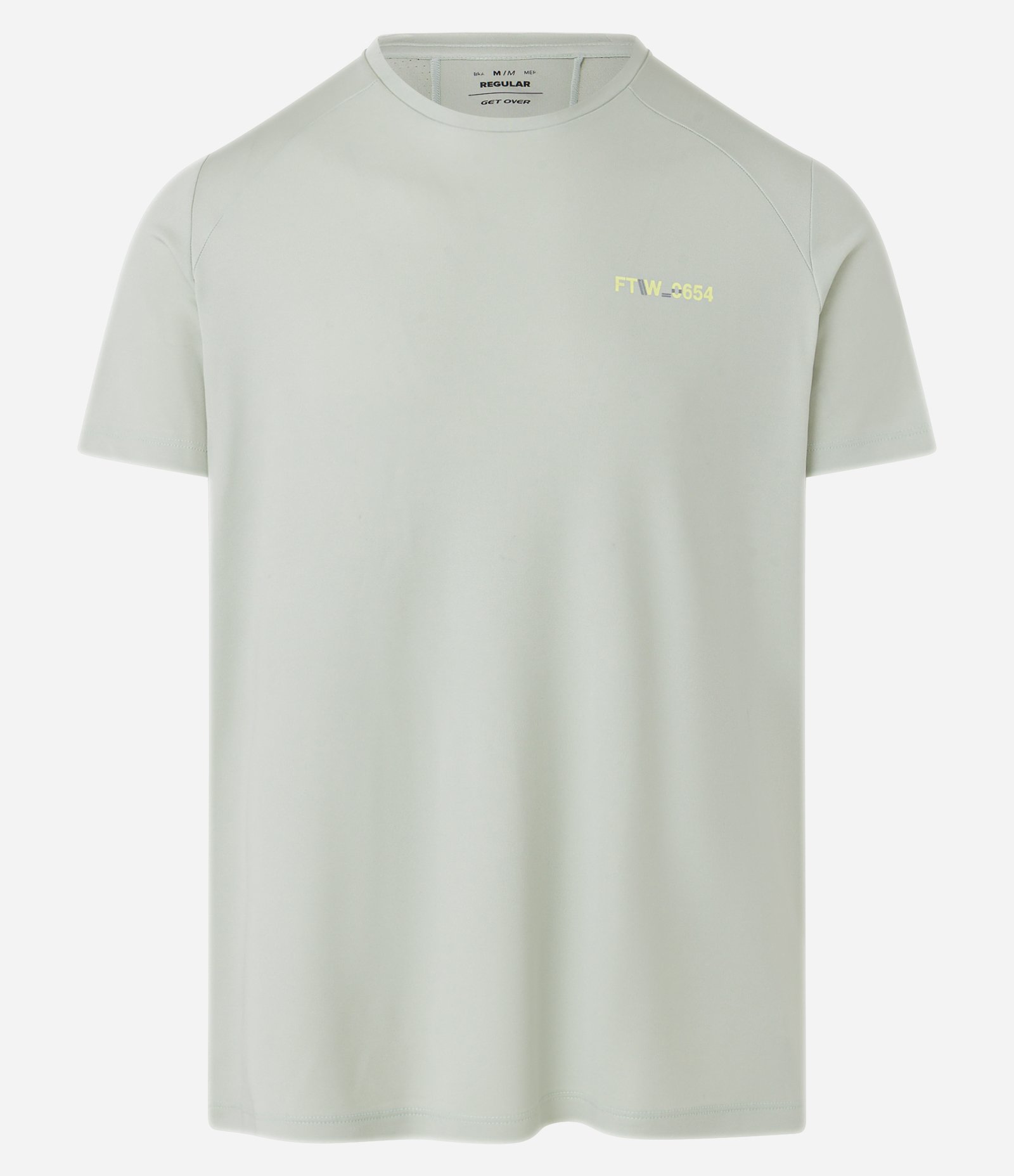 Camiseta Esportiva em Tecnologia Dry com Recortes e Print Verde 5