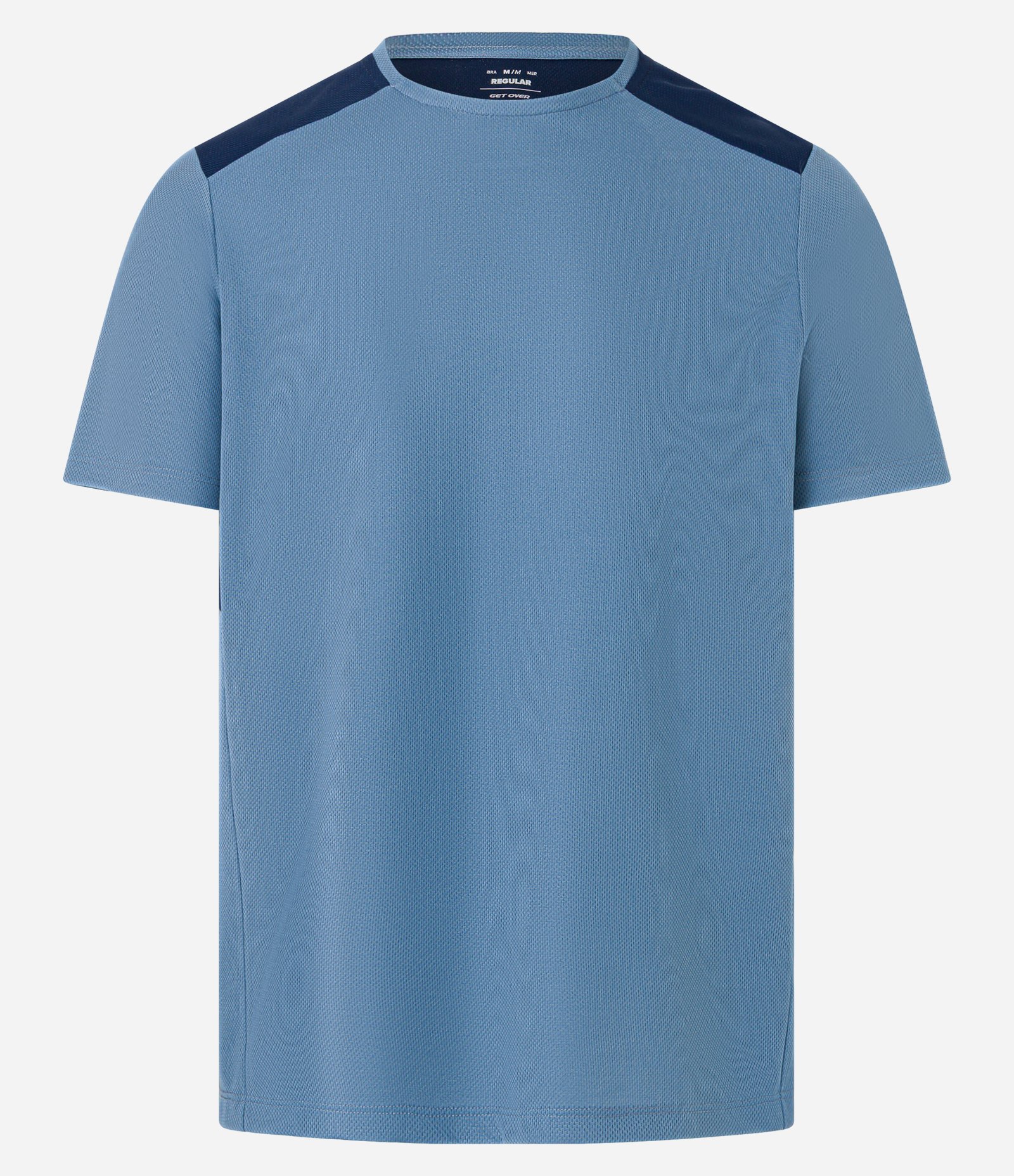 Camiseta Esportiva de Futebol em Tecnologia Dry com Recortes Azul 6