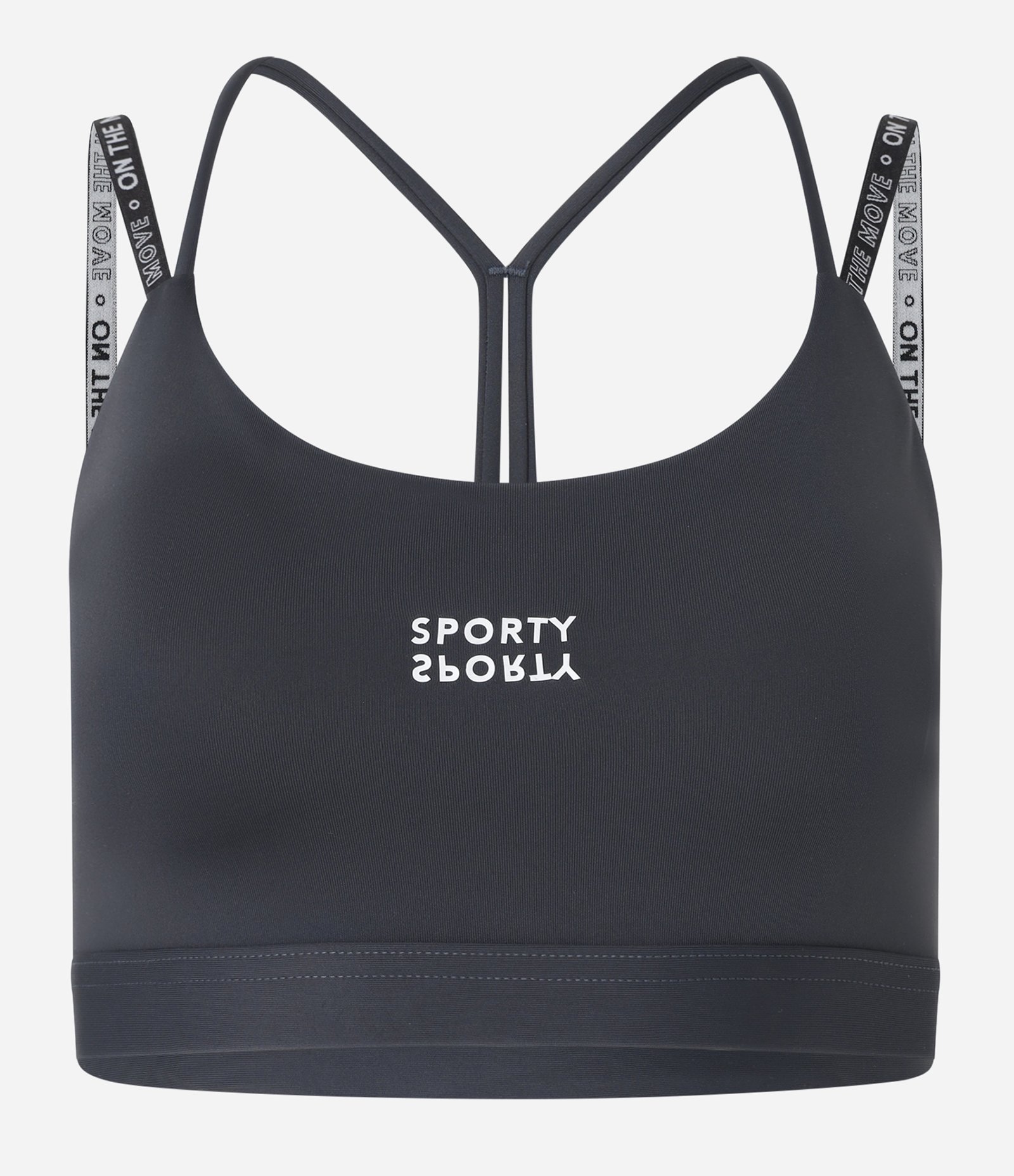 Top Esportivo com Bojo e Alças com Lettering Azul 6