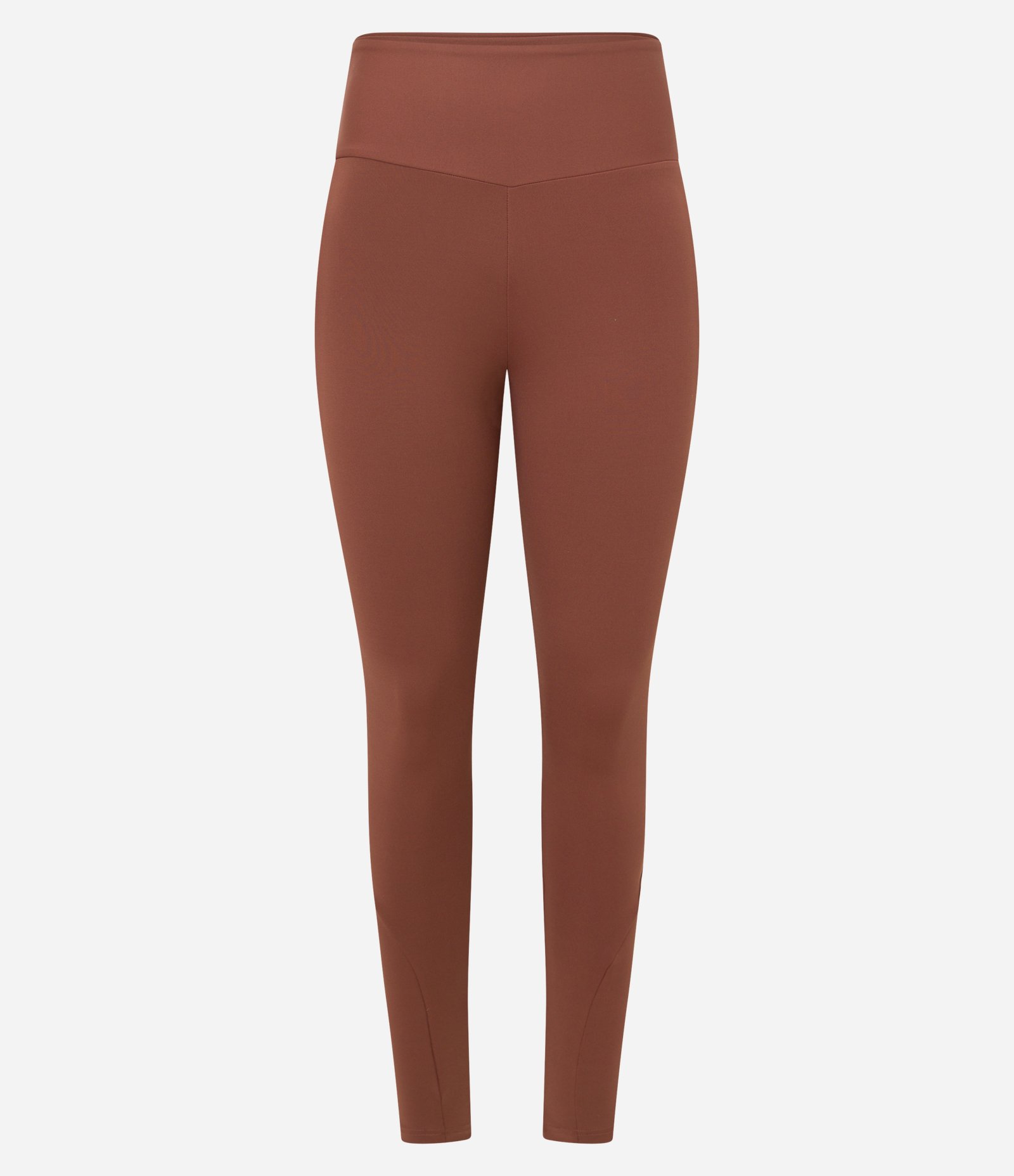 Calca Legging Esportiva em Microfibra com Bolsos Marrom 6