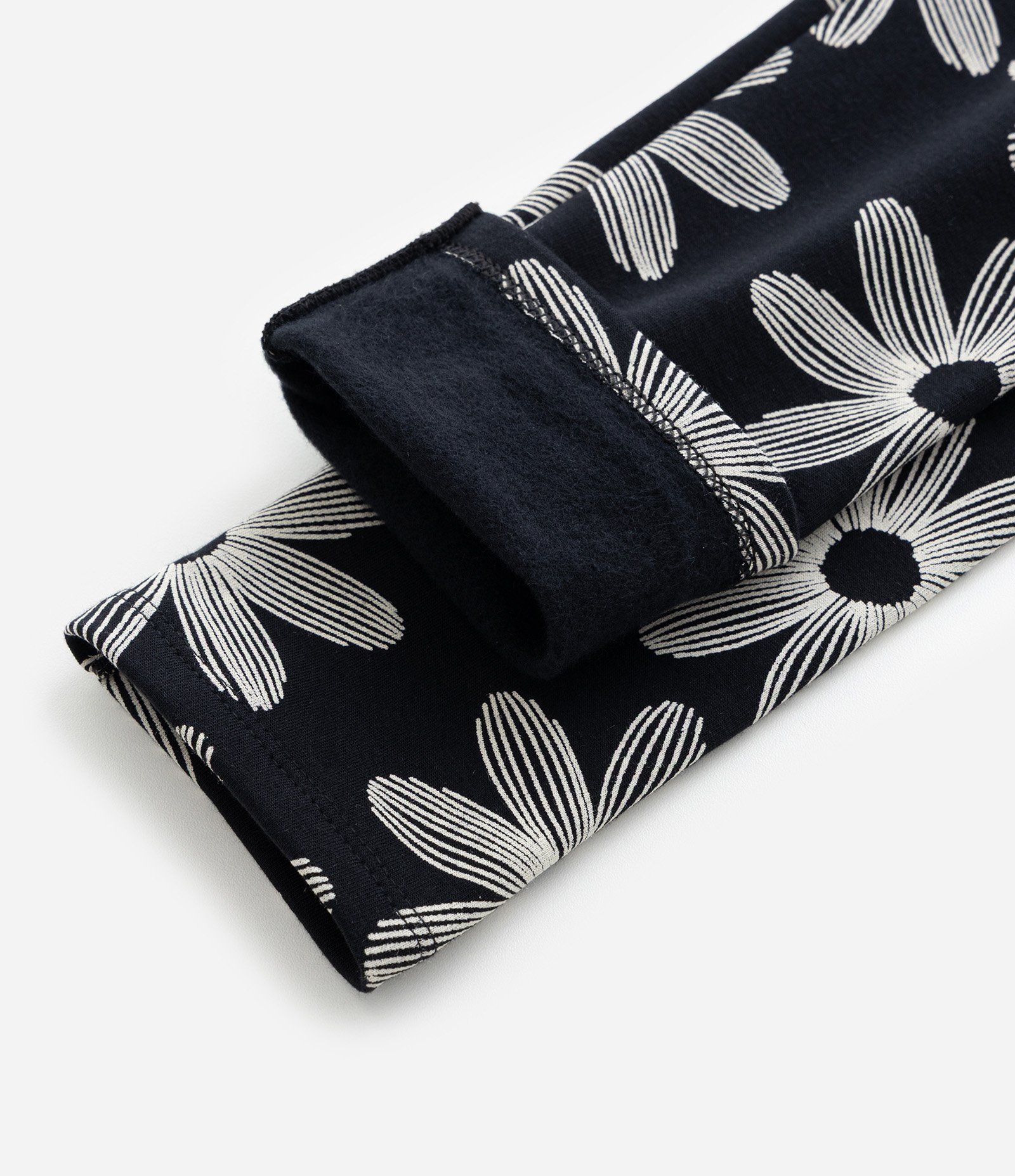 Calça Legging Infantil com Estampa Flores - Tam 5 a 14 Anos Preto 4