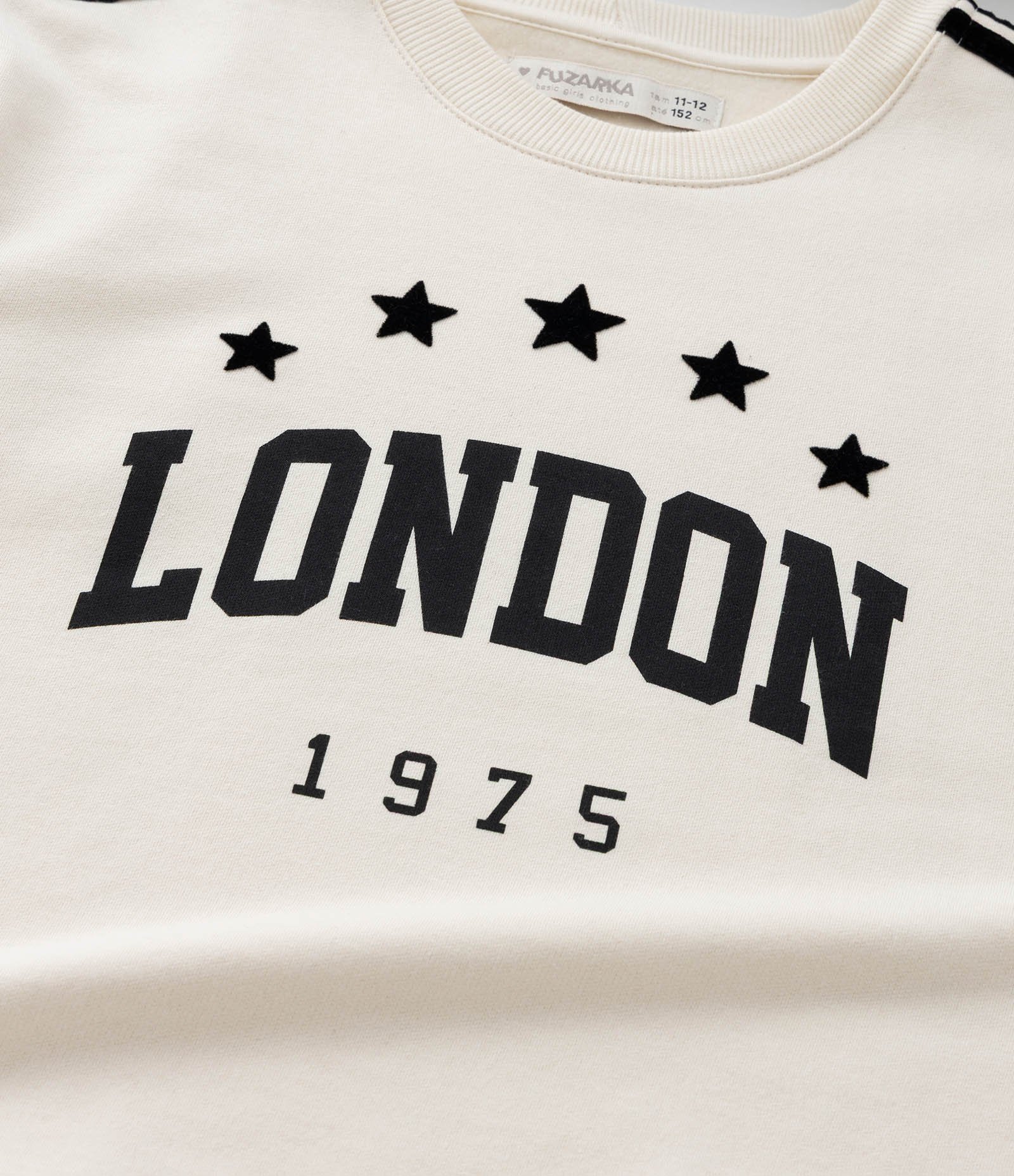 Casaco Infantil em Moletom com Lacinhos nos Ombros - Tam 7 a 14 Anos Bege 7