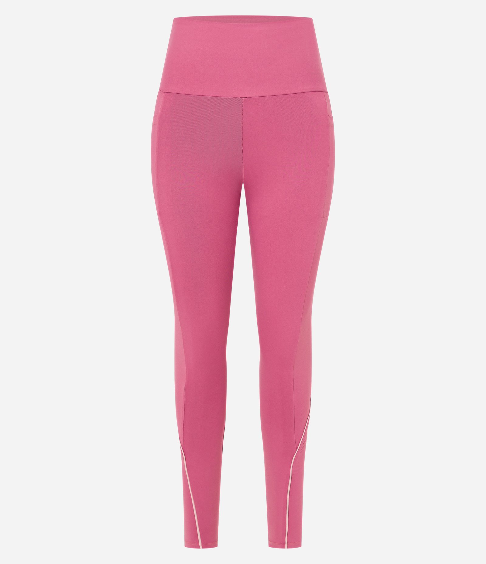 Calça Legging Esportiva em Microfibra Pesada com Cós Alto e Bolsos Laterais Rosa 6