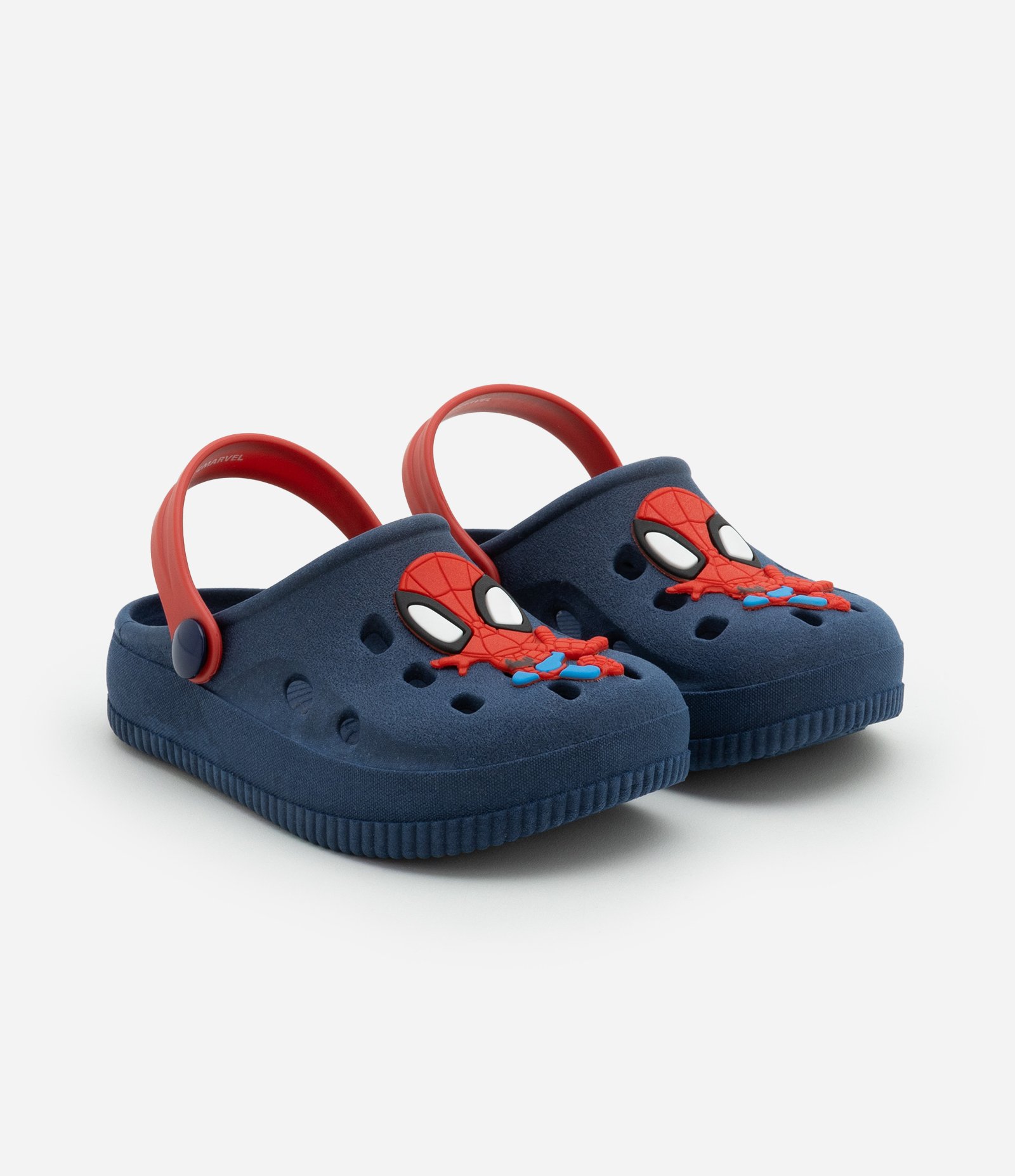Sandália Babuche Infantil com Patch do Spidey - Tam 20 a 33 Azul 1