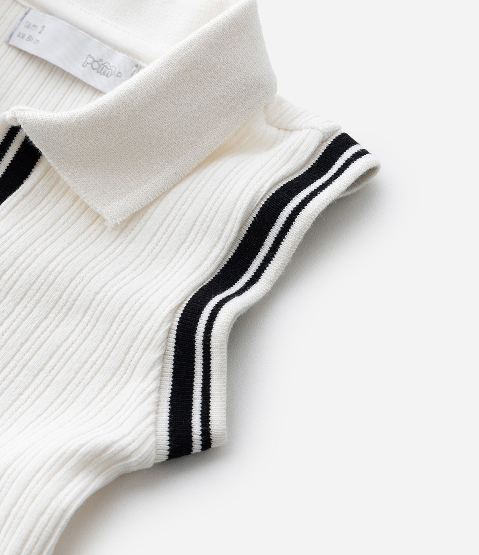 Conjunto Infantil Polo e Short Saia Seamless - Tam 1 a 6 Anos Branco 8