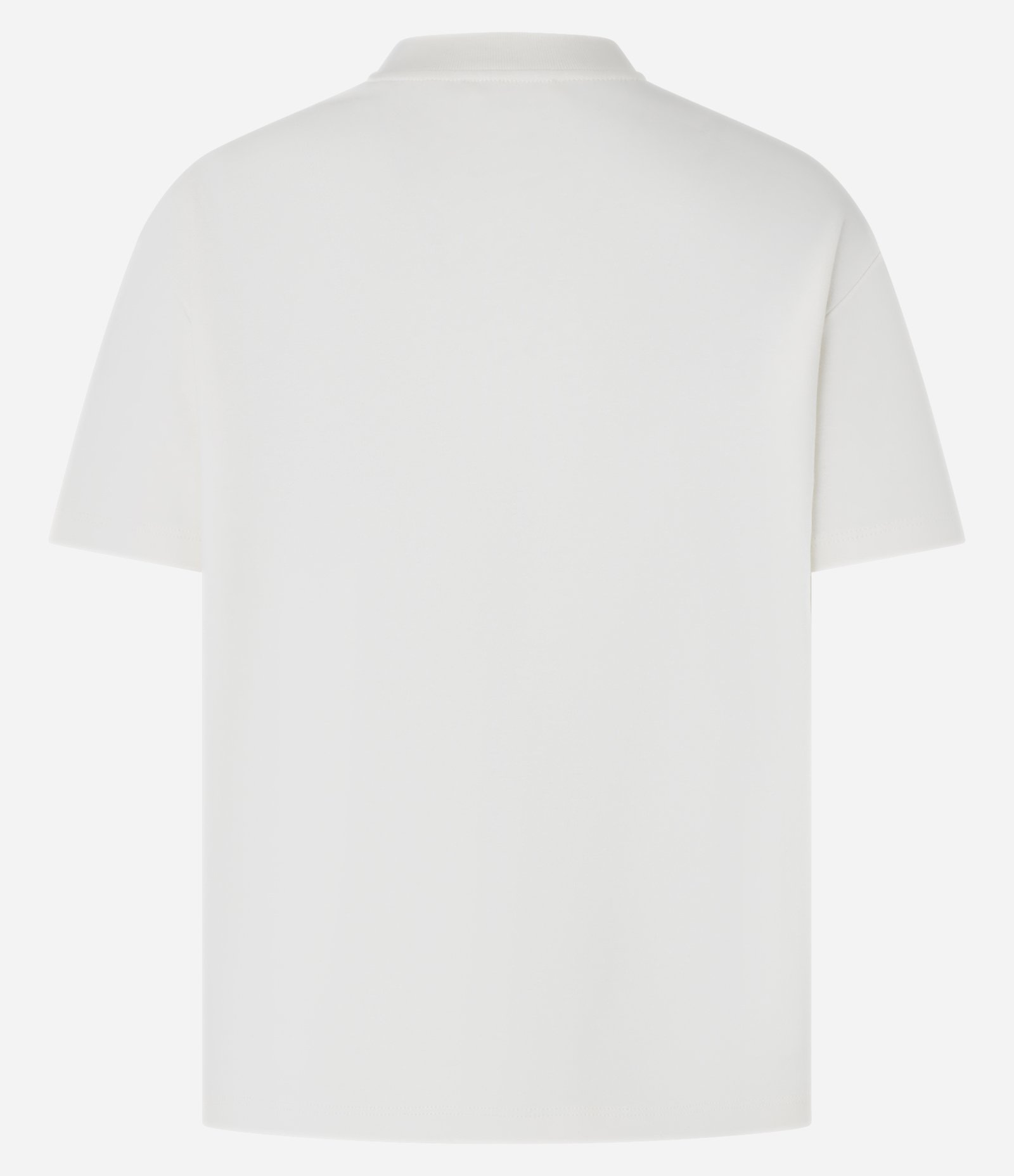 Blusa em Algodão Peruano Interlock com Gola Redonda Branco 6