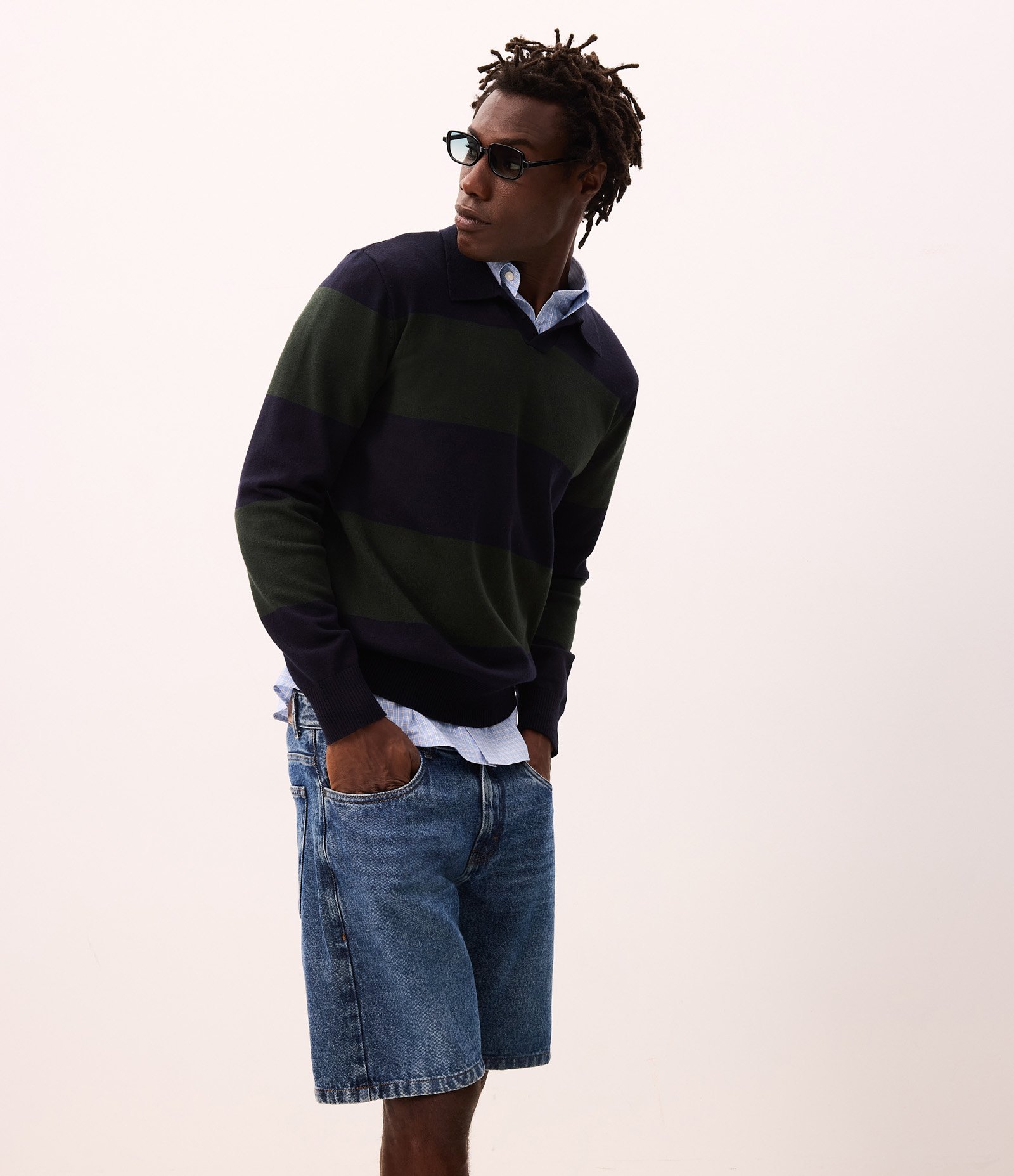 Bermuda Reta em Jeans Azul 1