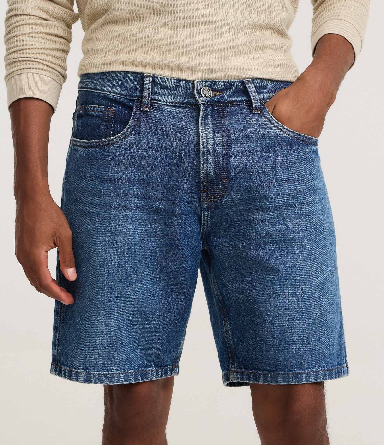 Bermuda Reta em Jeans Azul 3