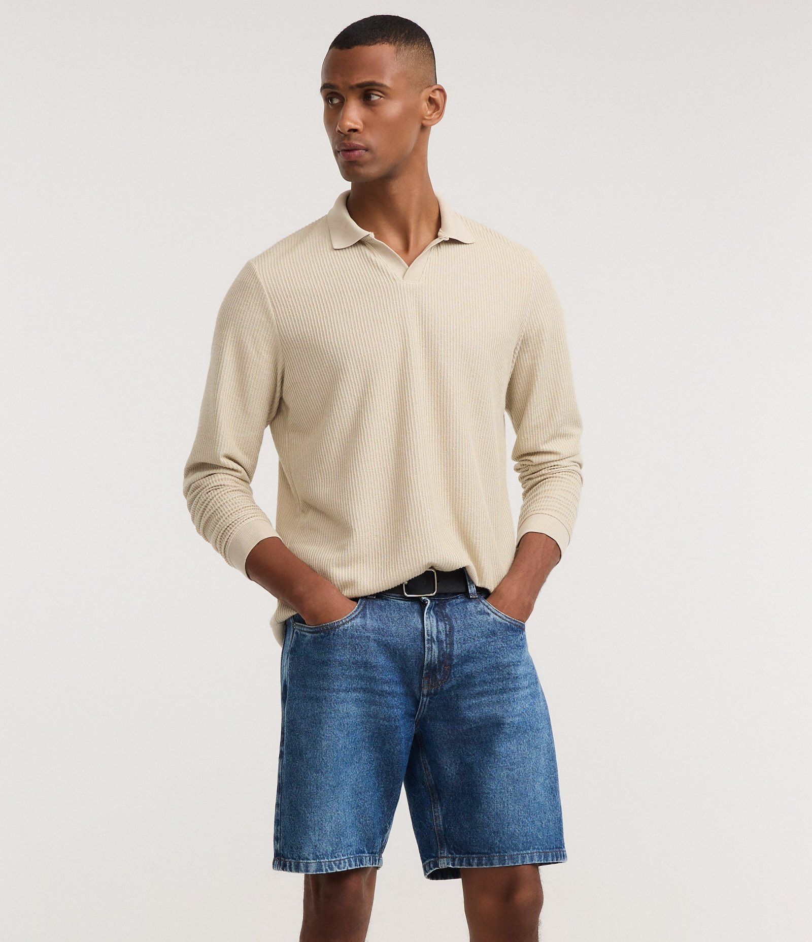 Bermuda Reta em Jeans Azul 5