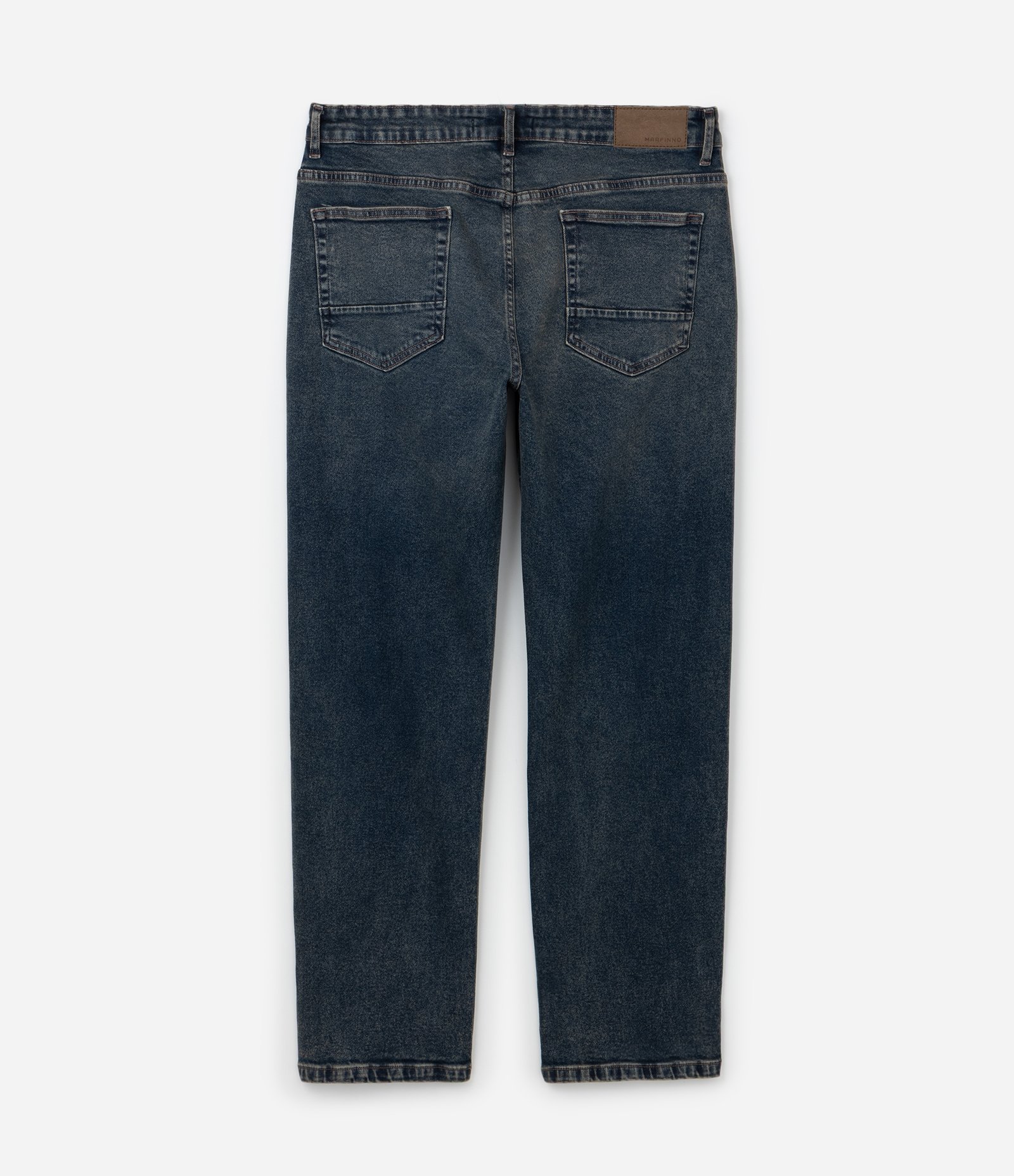 Calça Jeans com Elastano Reta com lavagem Azul 3