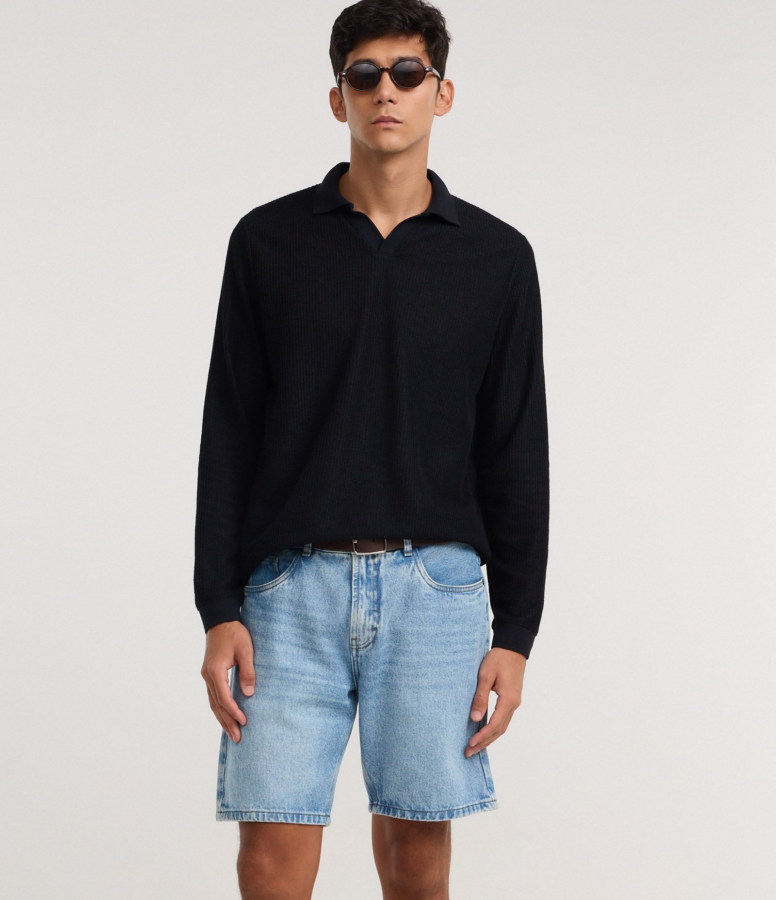 Bermuda Reta em Jeans Azul 5