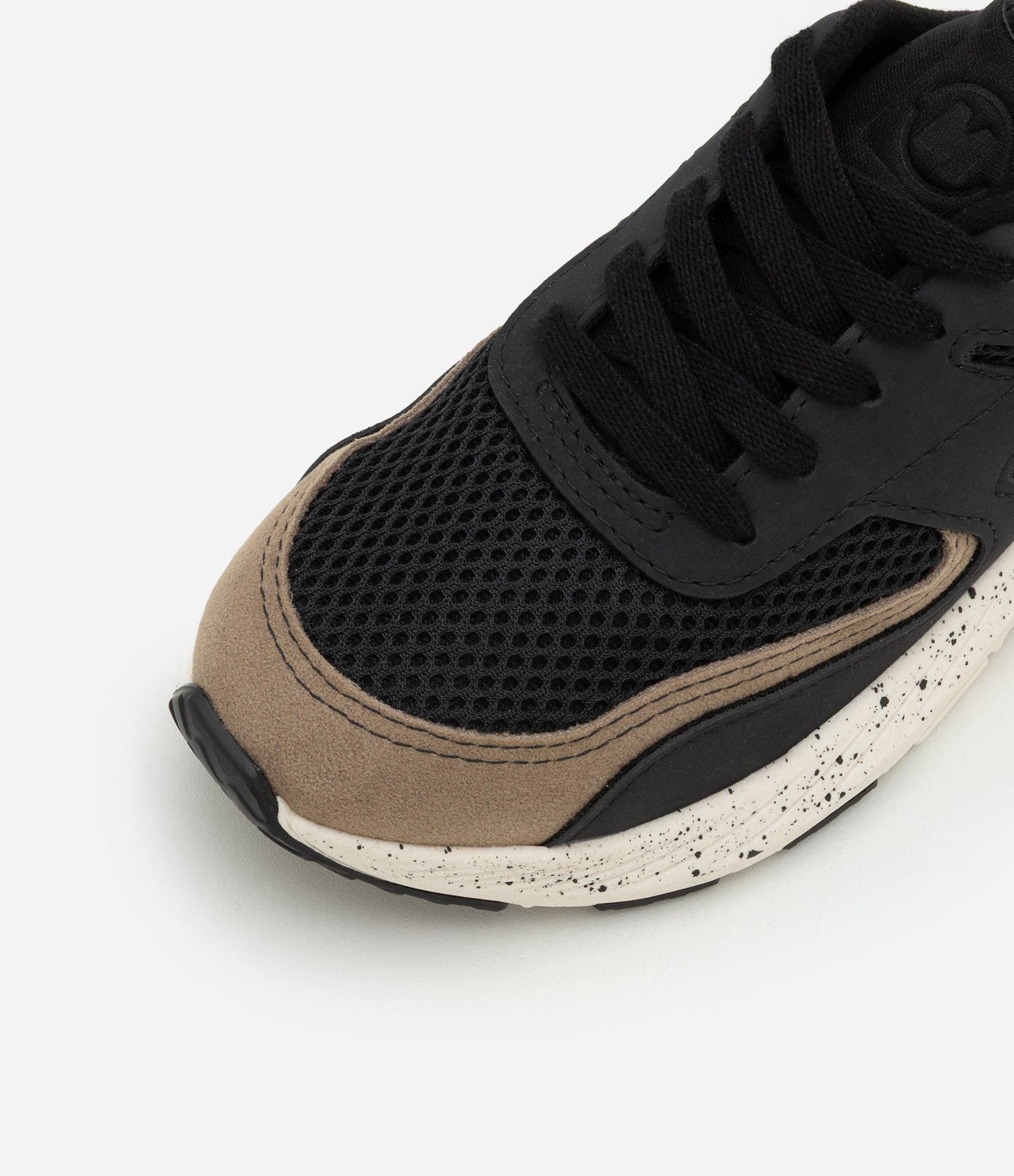 Tênis Esportivo Infantil com Recortes Molekinho - Tam 28 ao 36 Preto/Bege 3