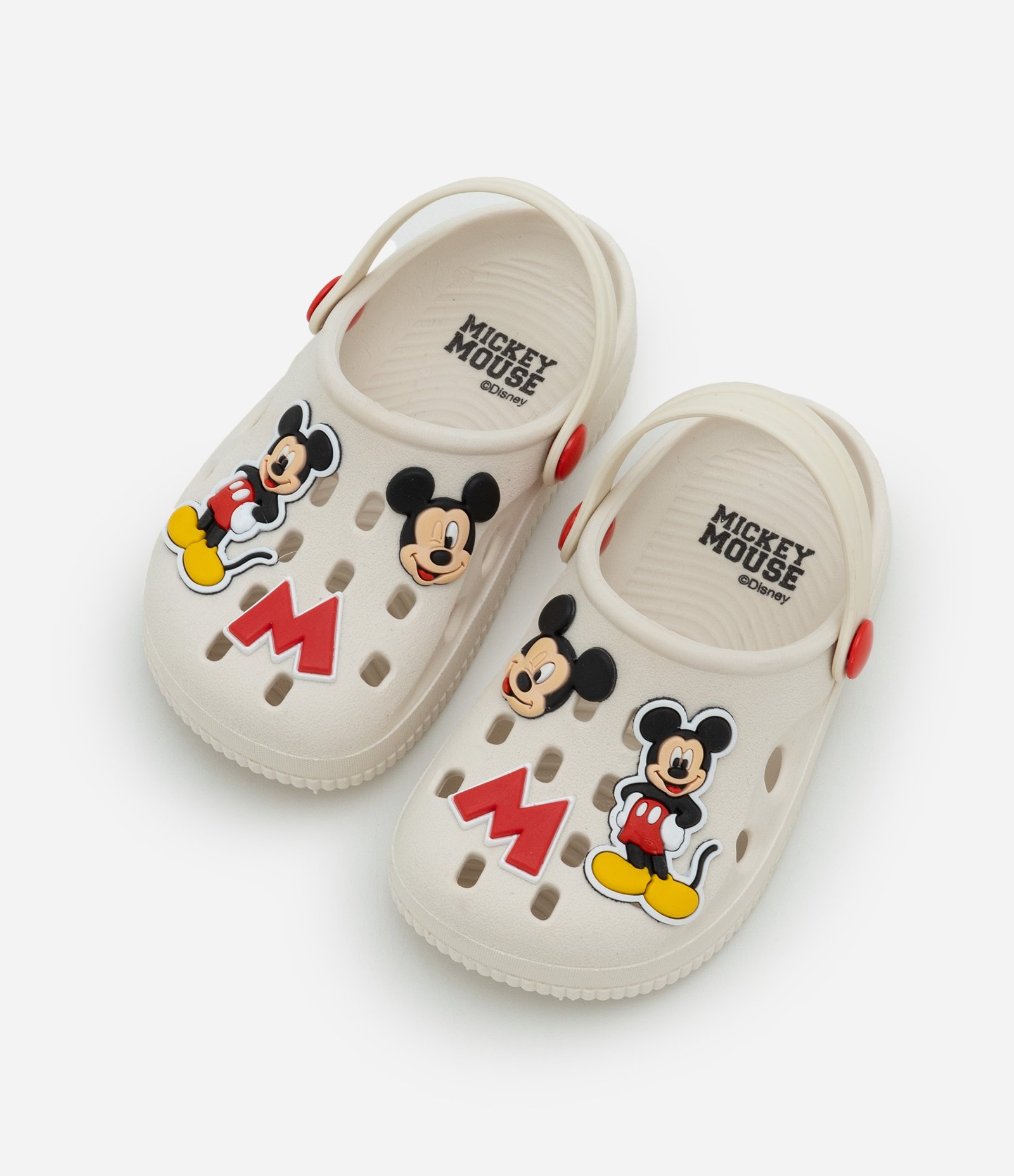 Sandália Babuche Infantil com Patch do Mickey - Tam 20 a 33 Bege 4