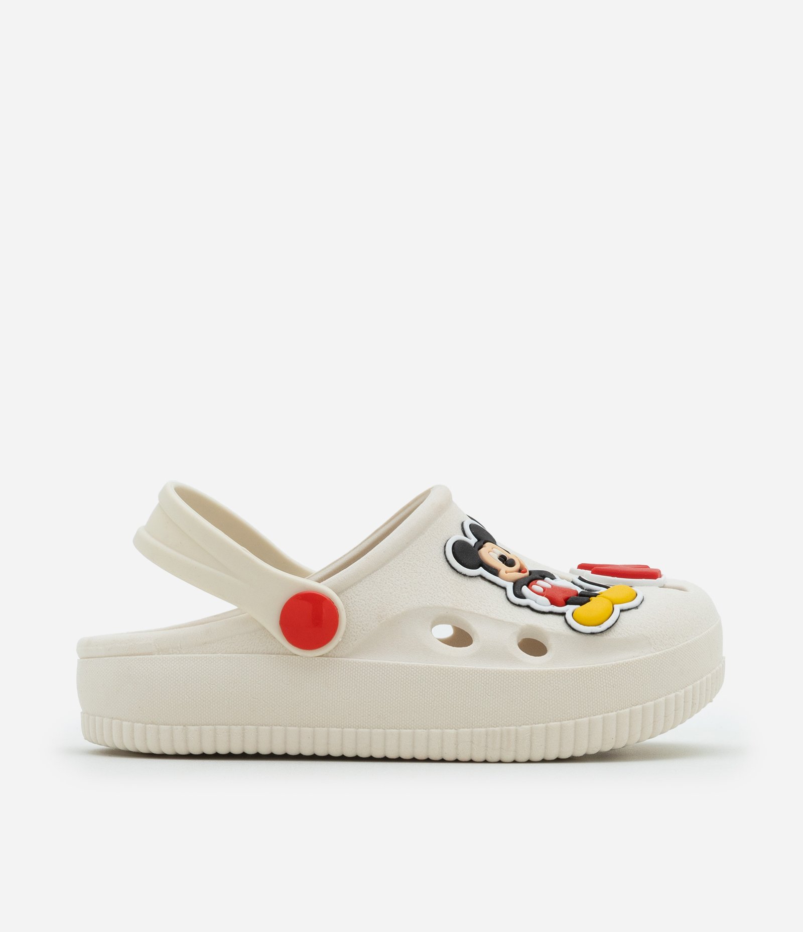 Sandália Babuche Infantil com Patch do Mickey - Tam 20 a 33 Bege 5