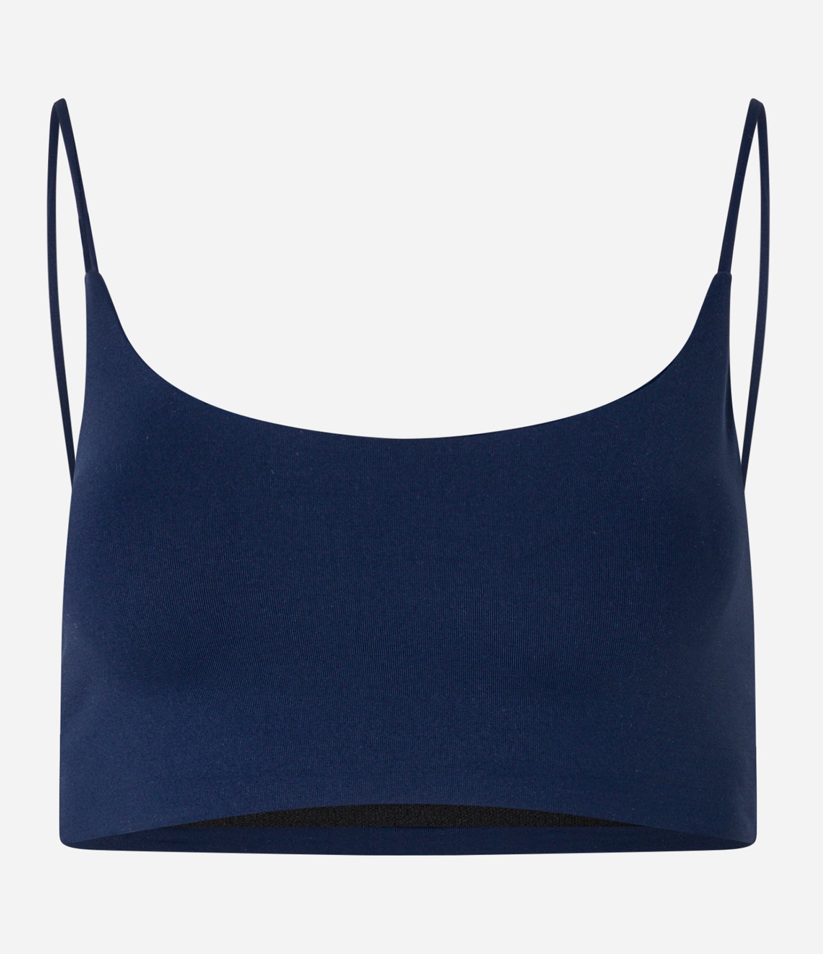 Top Esportivo em Poliamida com Alças Finas Azul Marinho 4