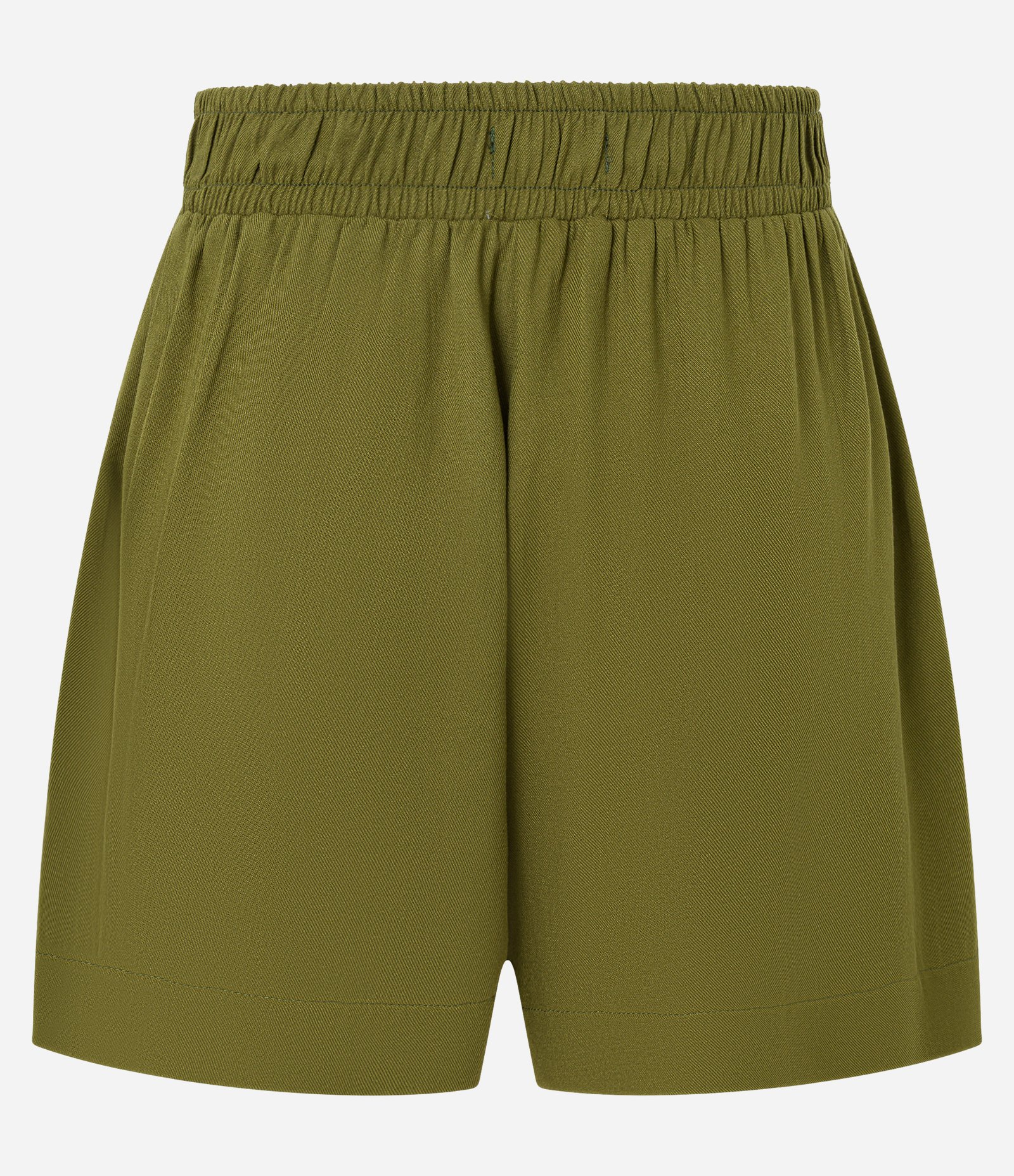 Short Regular em Viscose com Cós Elástico Verde Oliva 7