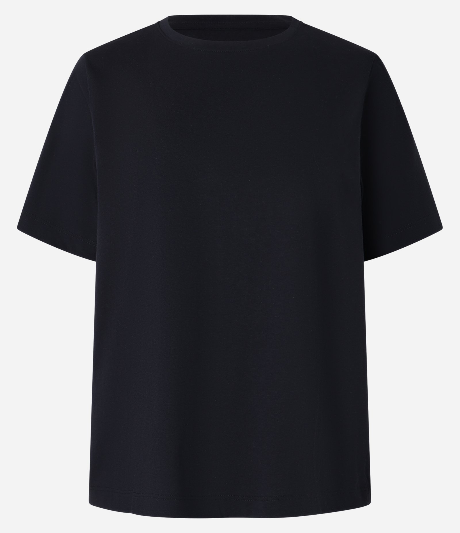 Camiseta Básica em Cotton com Gola Redonda Preto 5