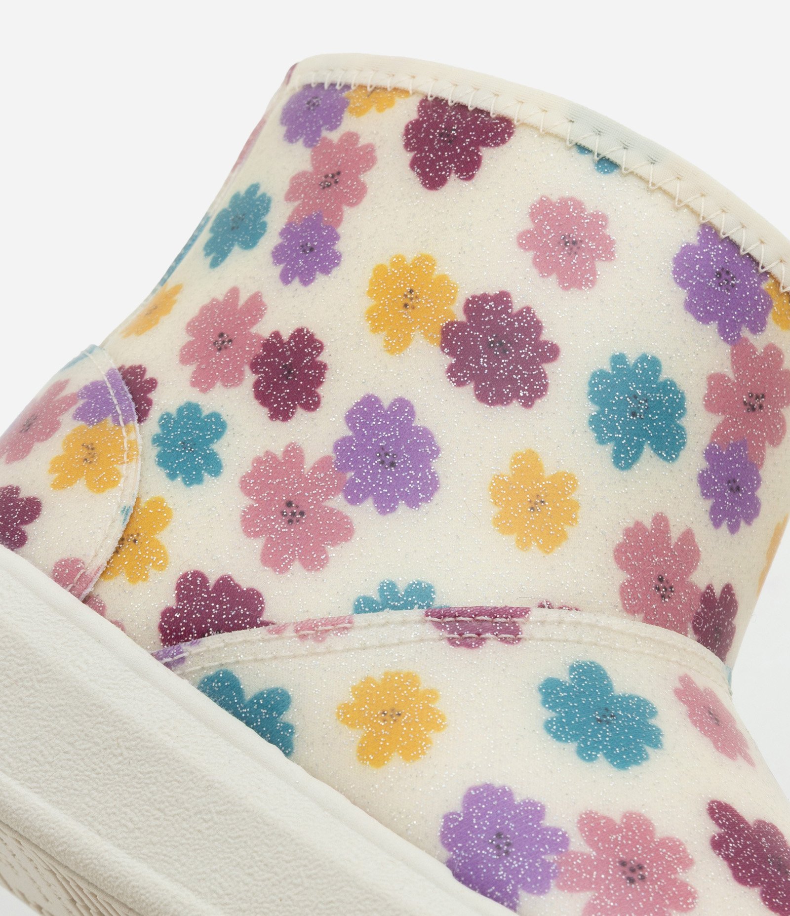 Bota Infantil com Forro Peludinho e Estampa Floral - Tam 20 ao 30 Multicores 5