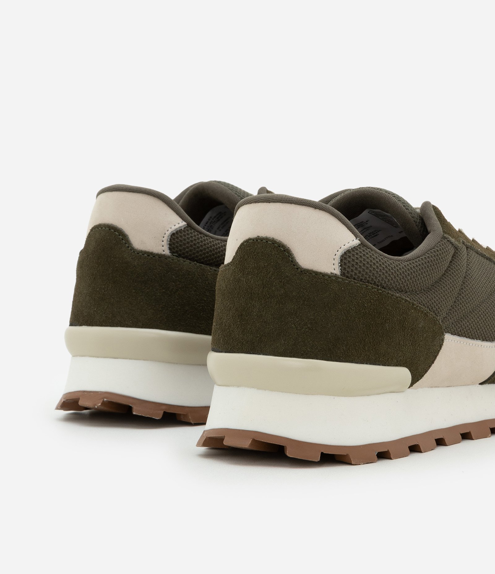 Tênis Jogging em Material Sintético com Textura Verde 5