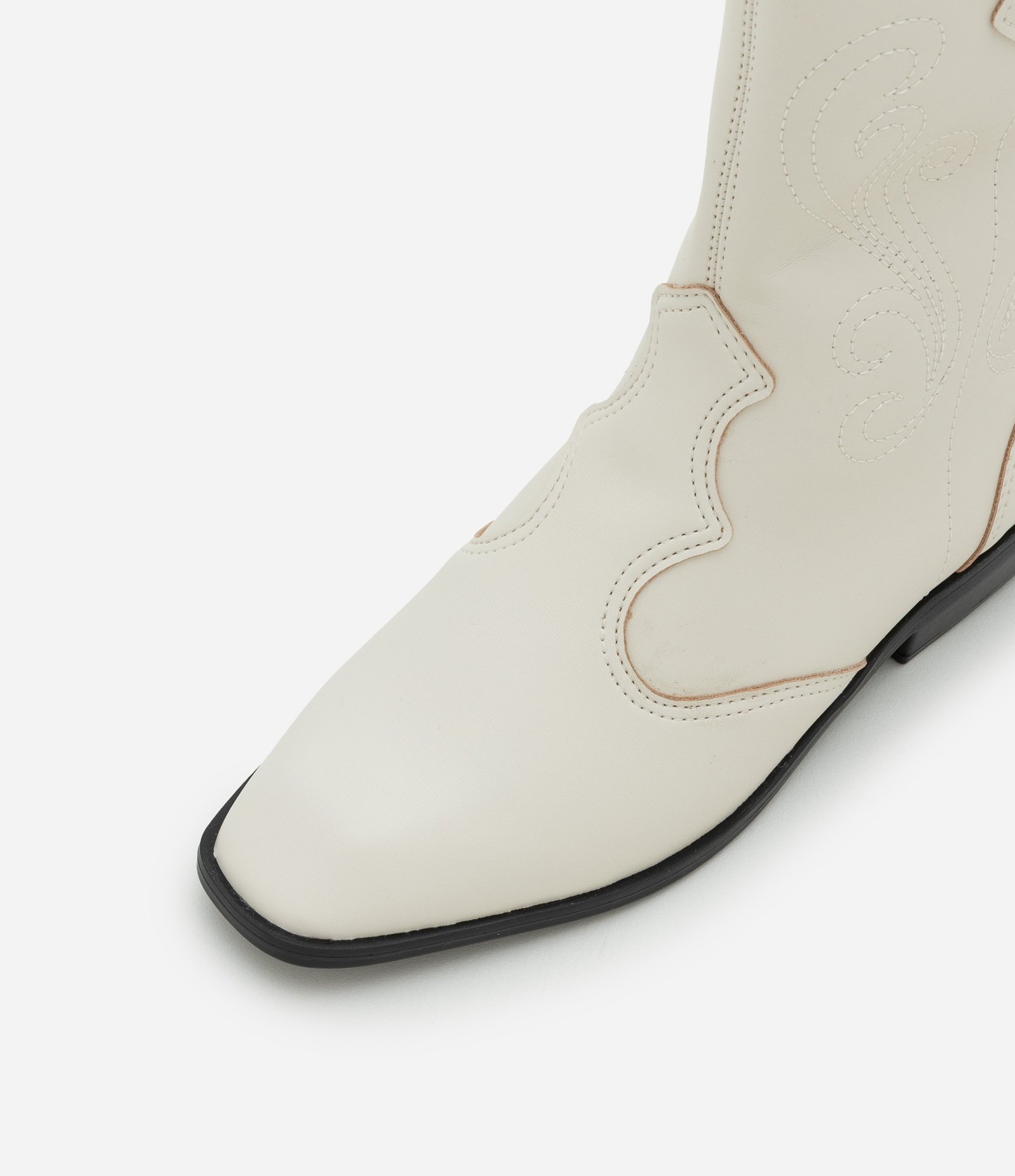 Bota Infantil Western com Recortes Molekinha - Tam 28 ao 35 Off White 3