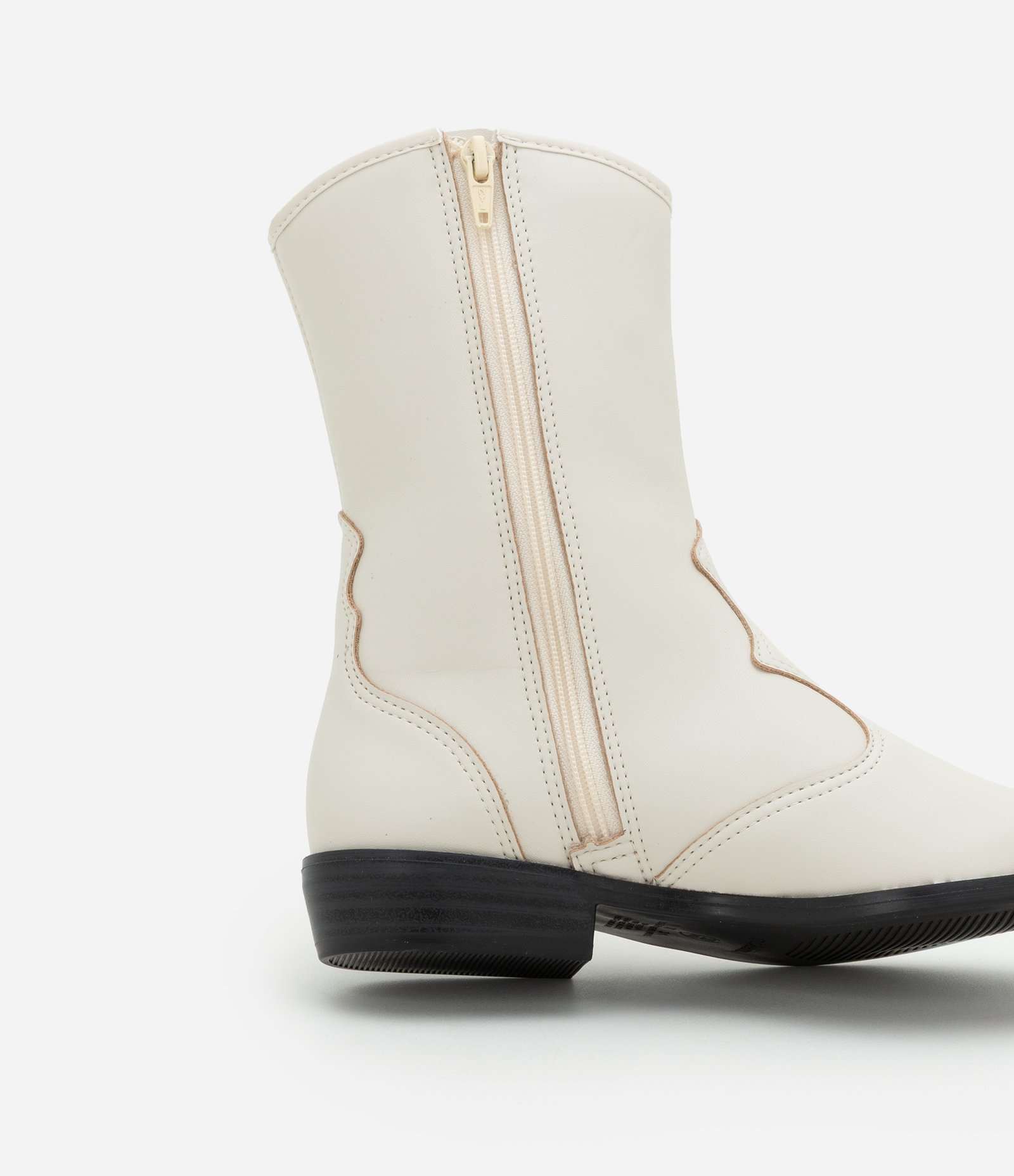 Bota Infantil Western com Recortes Molekinha - Tam 28 ao 35 Off White 4