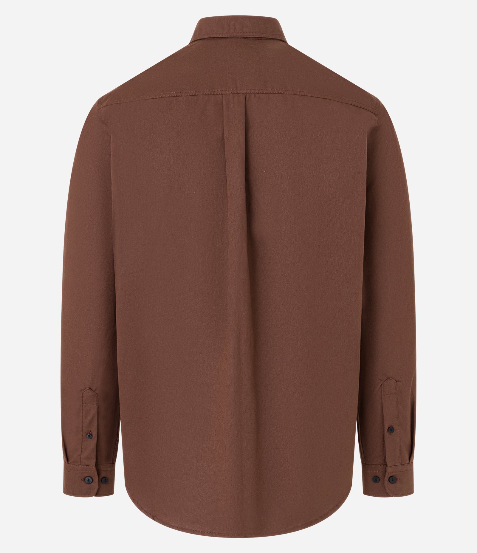 Camisa Comfort em Sarja Leve com 02 Bolsos Marrom 2