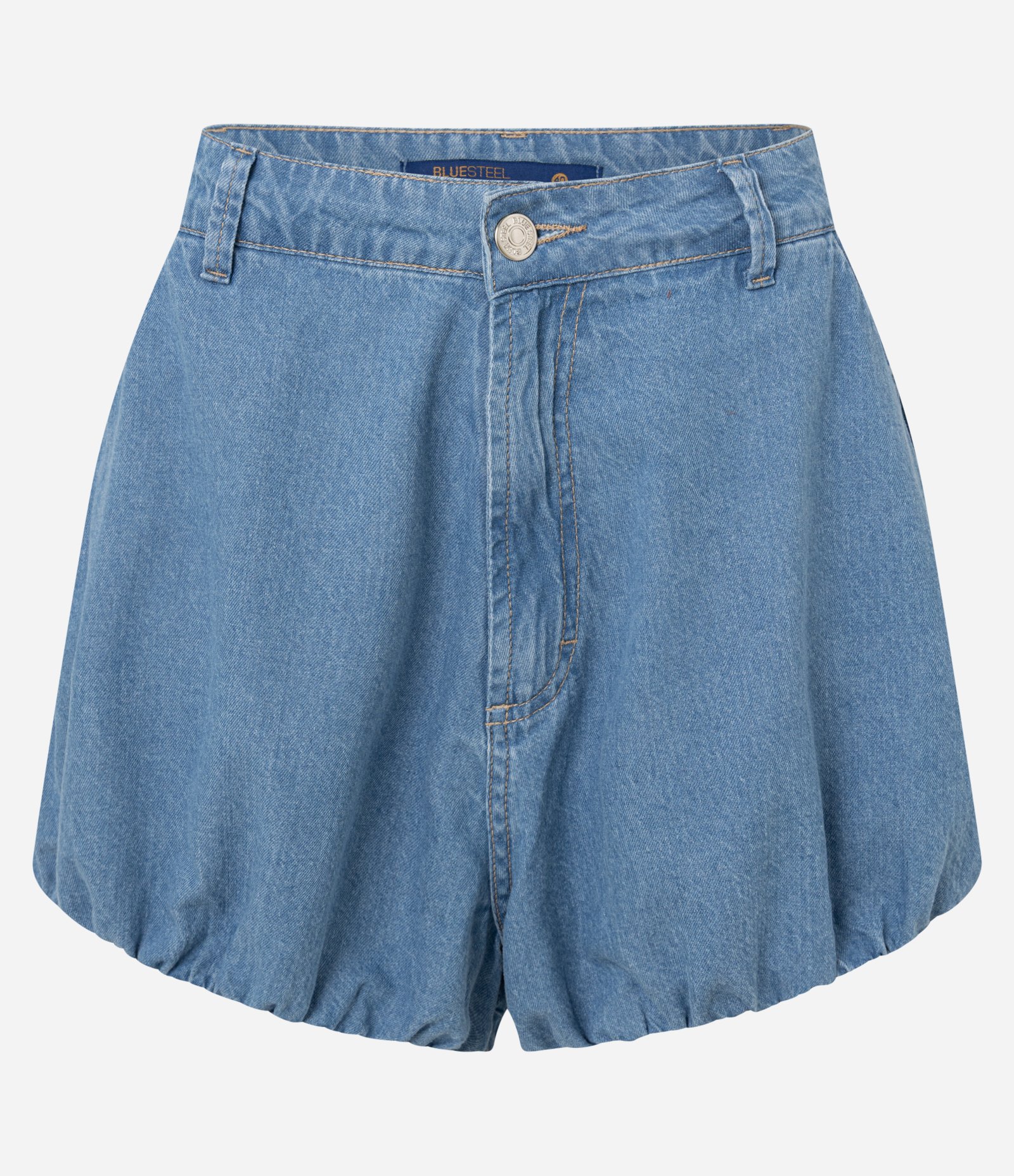 Short Balonê em Jeans com Bolso Faca Azul 5