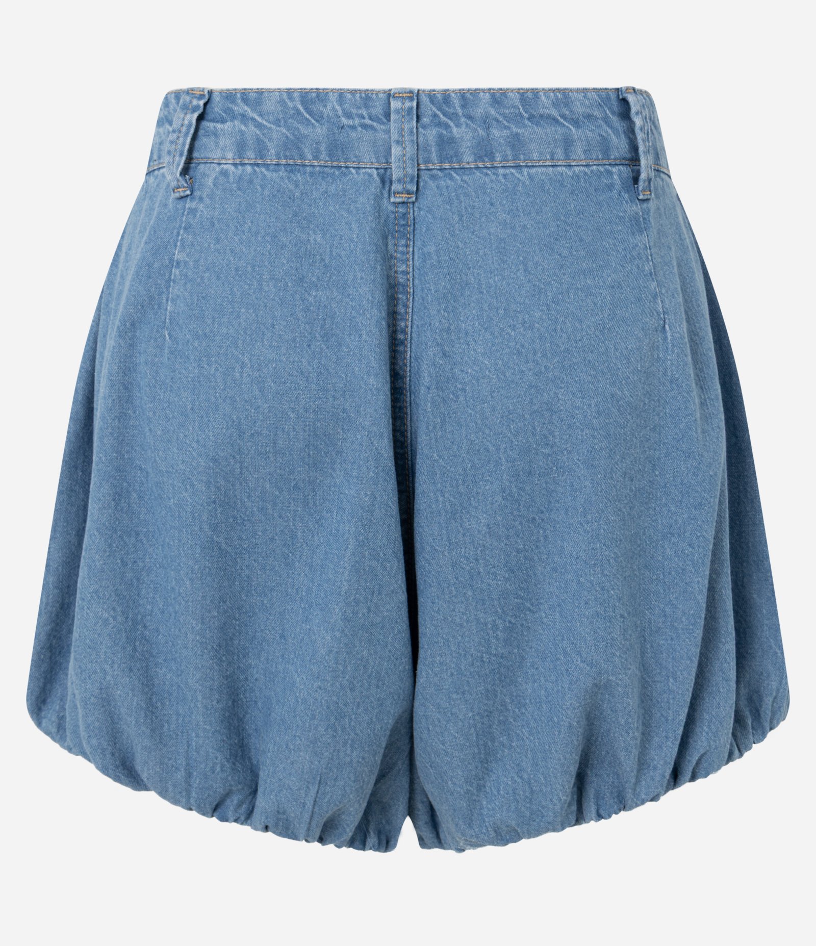 Short Balonê em Jeans com Bolso Faca Azul 6