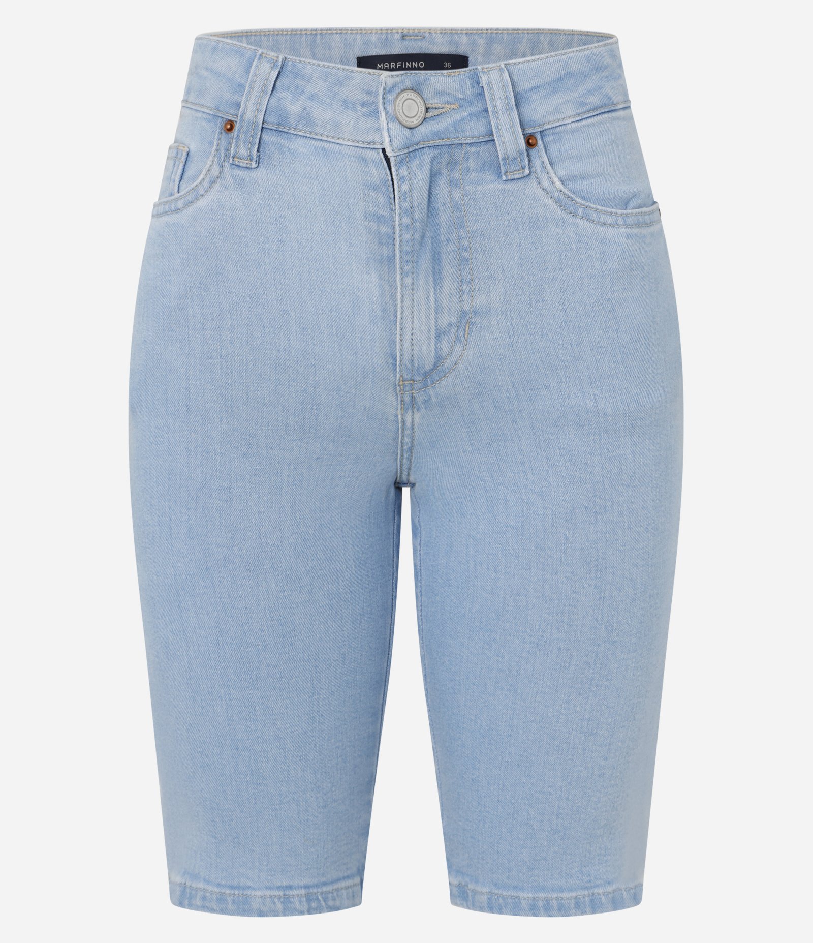 Bermuda New Ciclista em Jeans Azul Claro 6