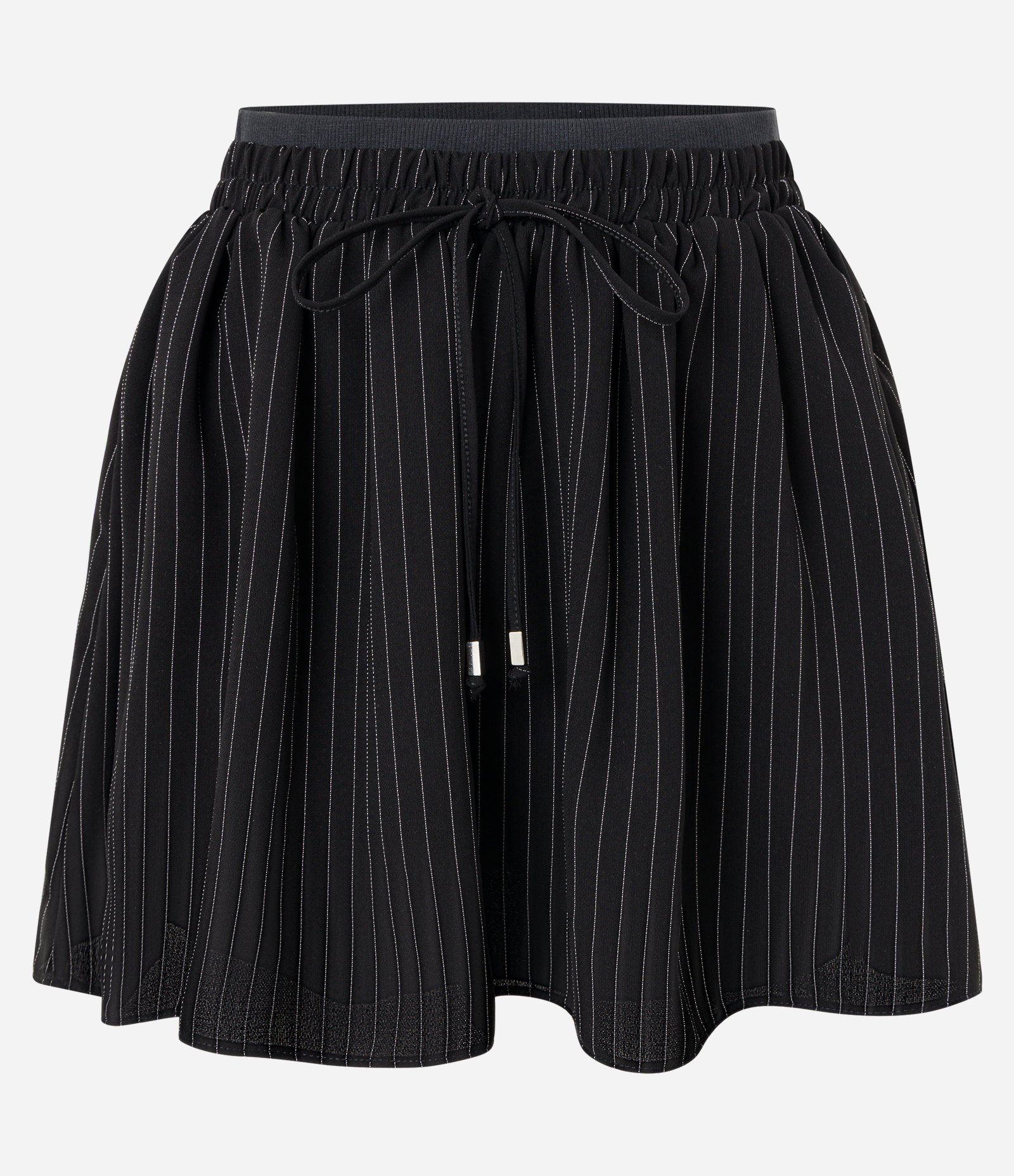 Saia Godê em Alfaiataria com Cós Sobreposto Cinza Chumbo 5