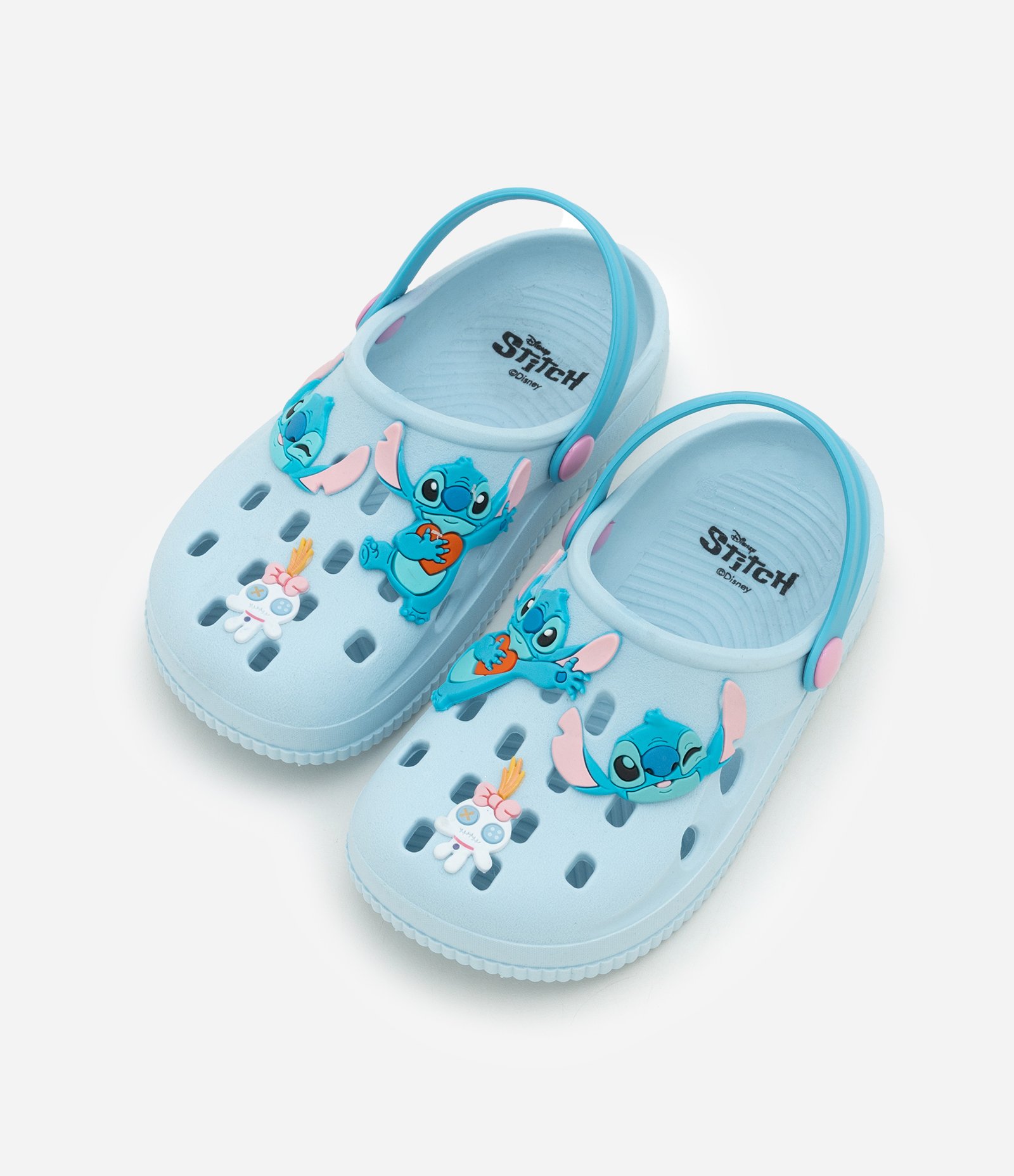Sandália Babuche Infantil com Patch do Stitch e Xepa - Tam 24 a 33 Azul 1
