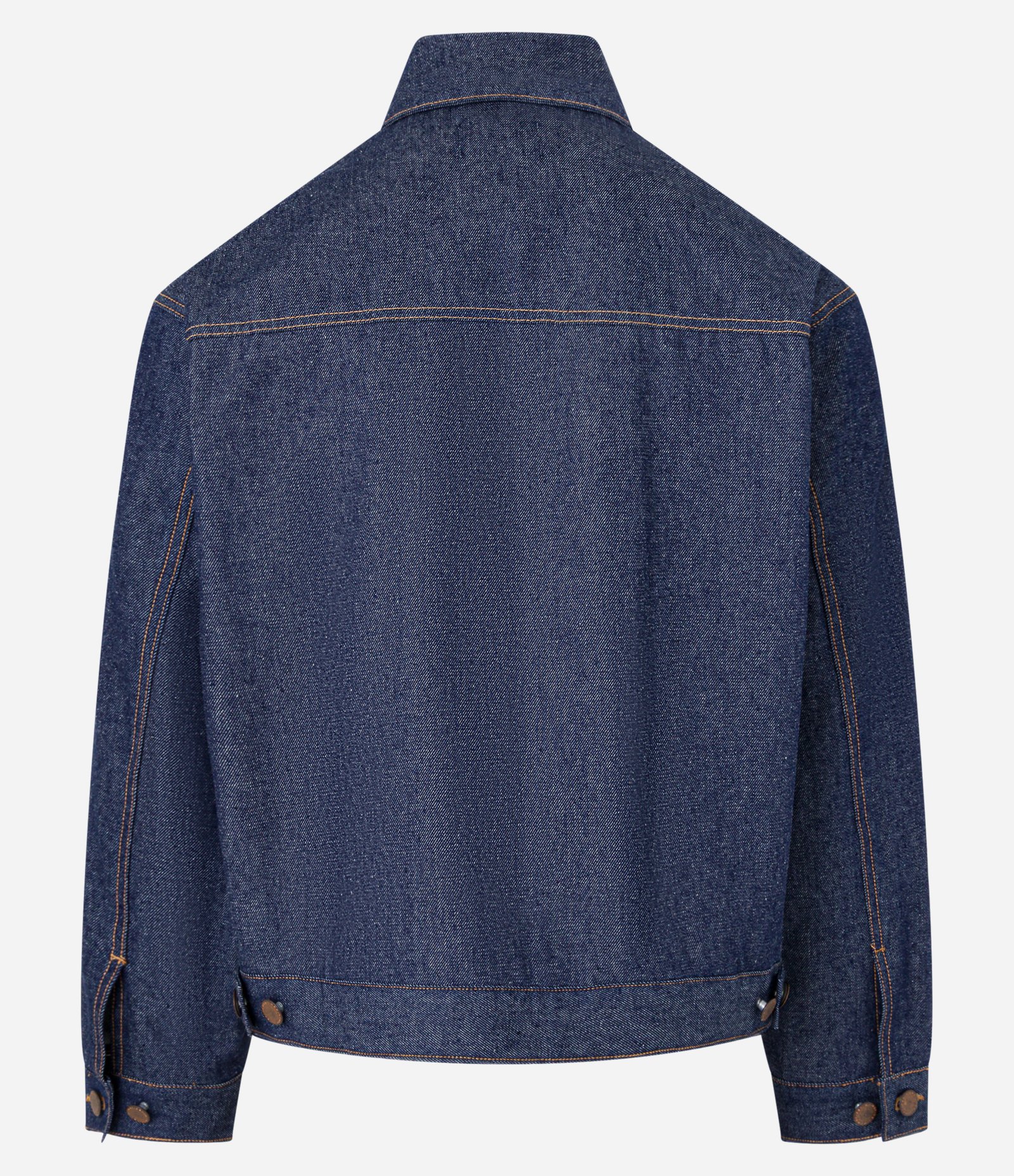 Jaqueta em Jeans com Gola Colarinho e Bolsos Azul 5