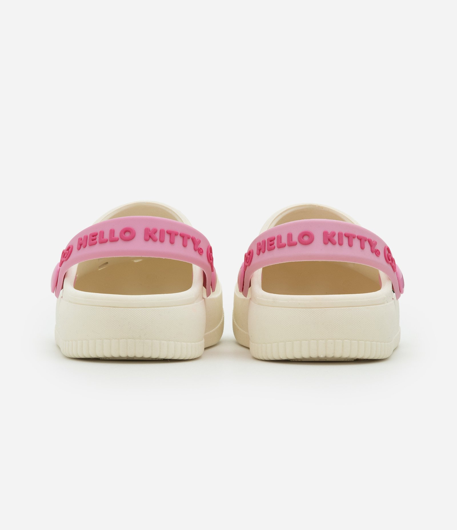 Sandália Babuche Infantil com Patch Hello Kitty - Tam 20 a 35 Rosa/Bege 3
