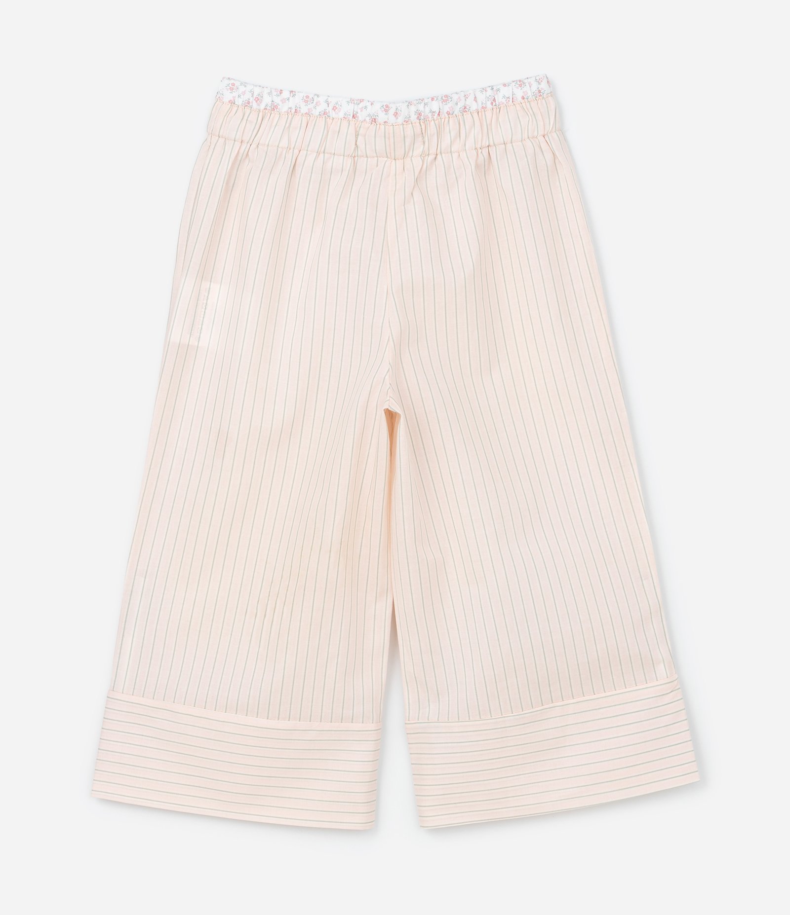 Conjunto Infantil em Tricoline com Lacinhos e Calça Wide Leg - Tam 1 a 6 Anos Rosa 6