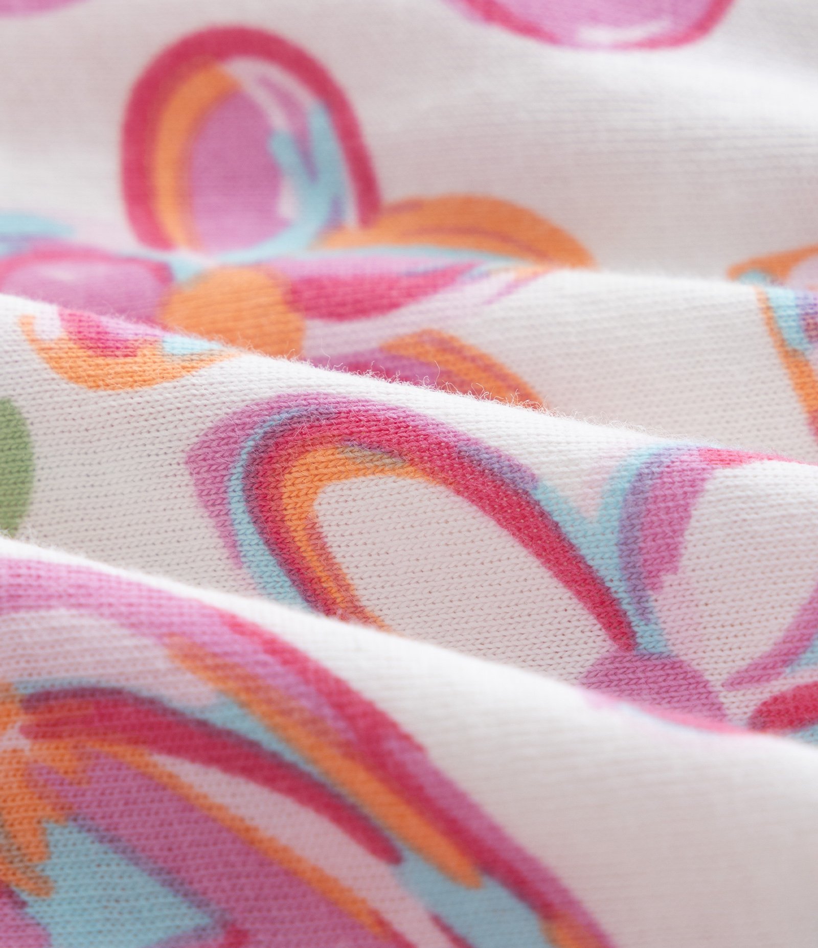 Vestido Infantil com Babados e Estampa Floral - Tam 1 a 6 Anos Rosa/Branco 4