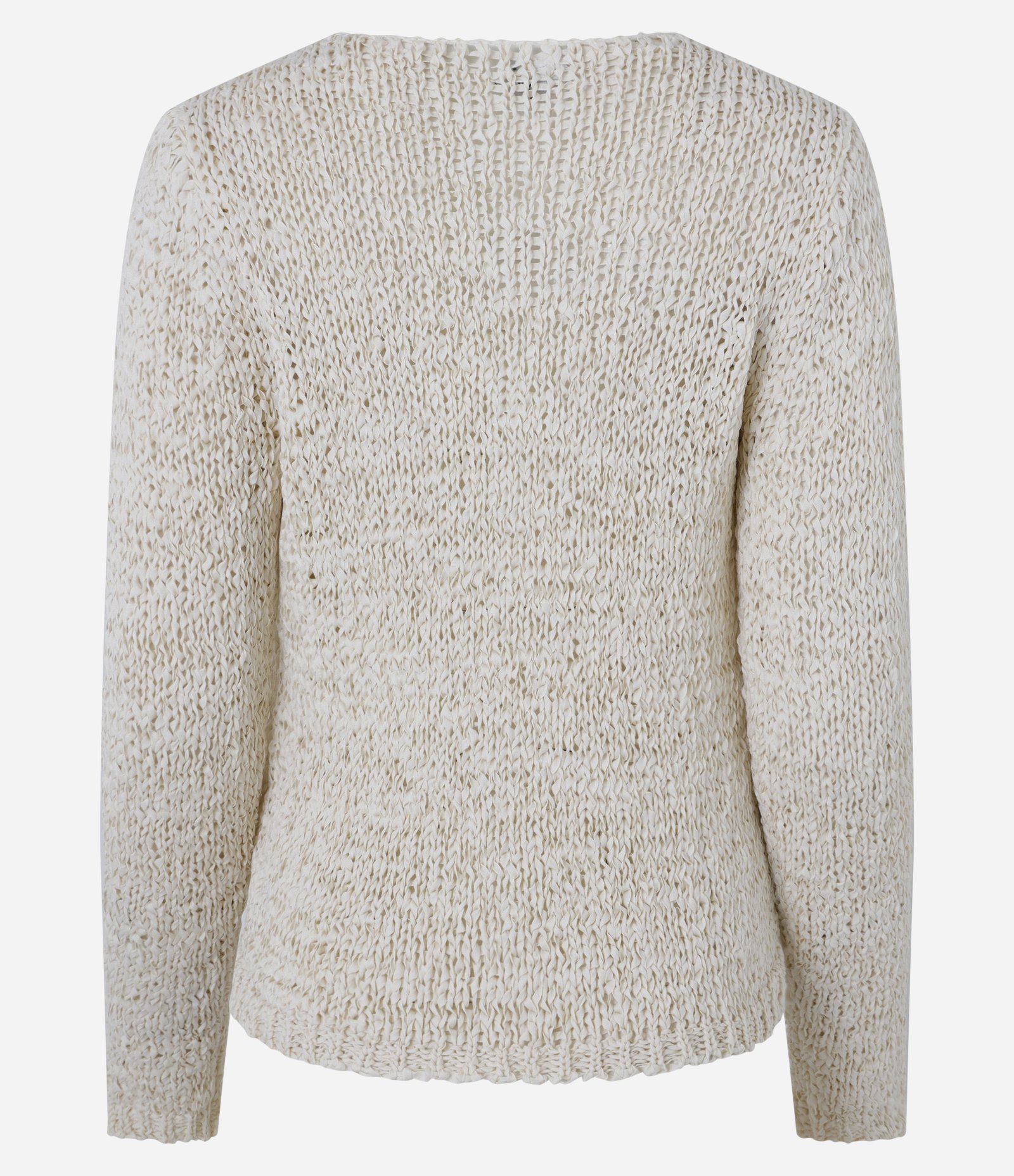 Cardigan em Tricô com Dois Botões Frontais Bege 6