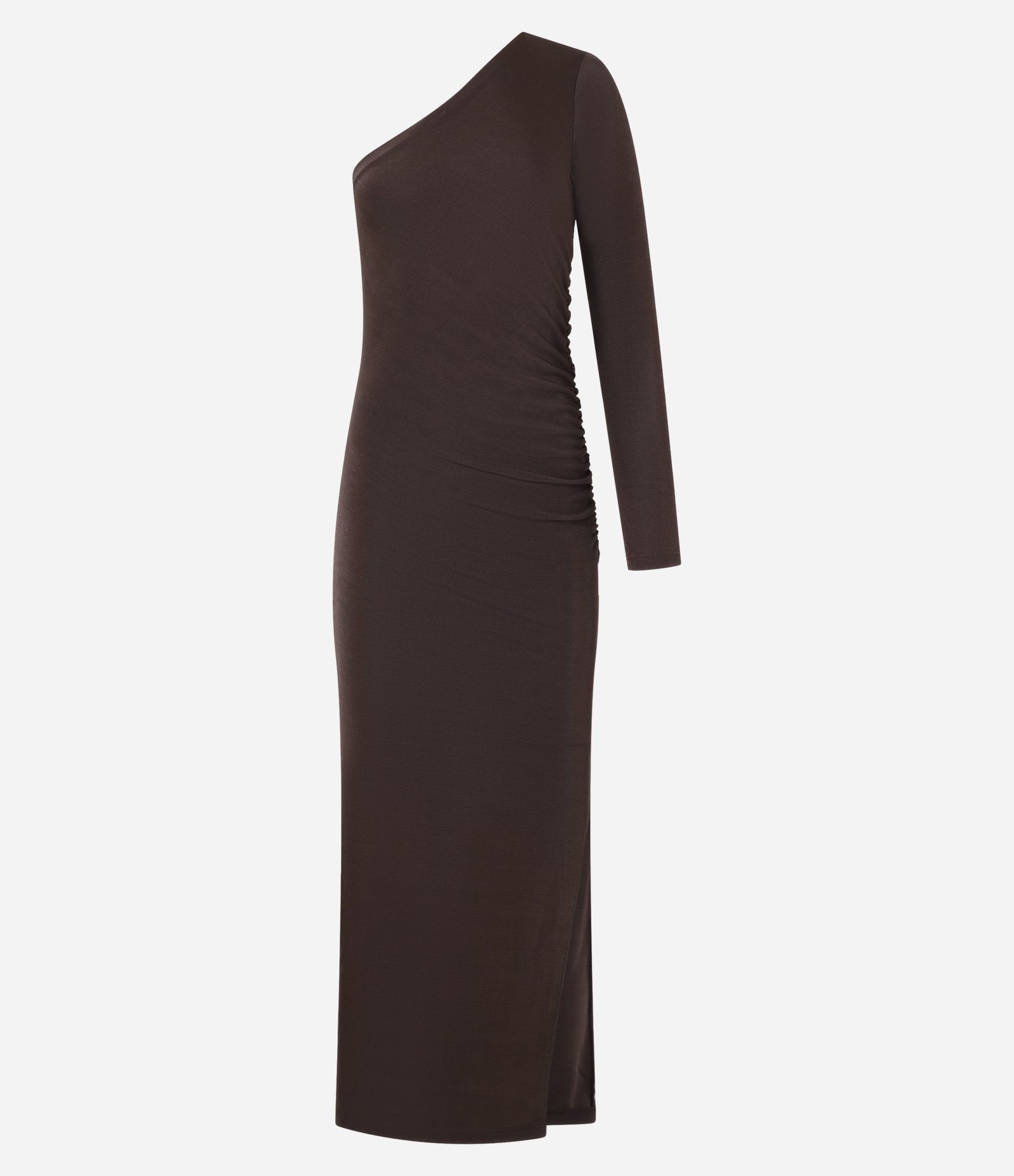 Vestido New Midi em Ribana com Decote Ombro Só 7