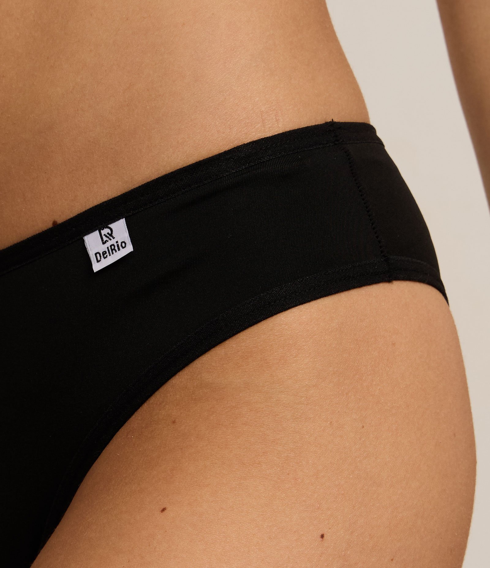 Kit 03 Calcinhas Biquíni em Microfibra Del Rio Preto/Capuccino/Lilás Neutro 7