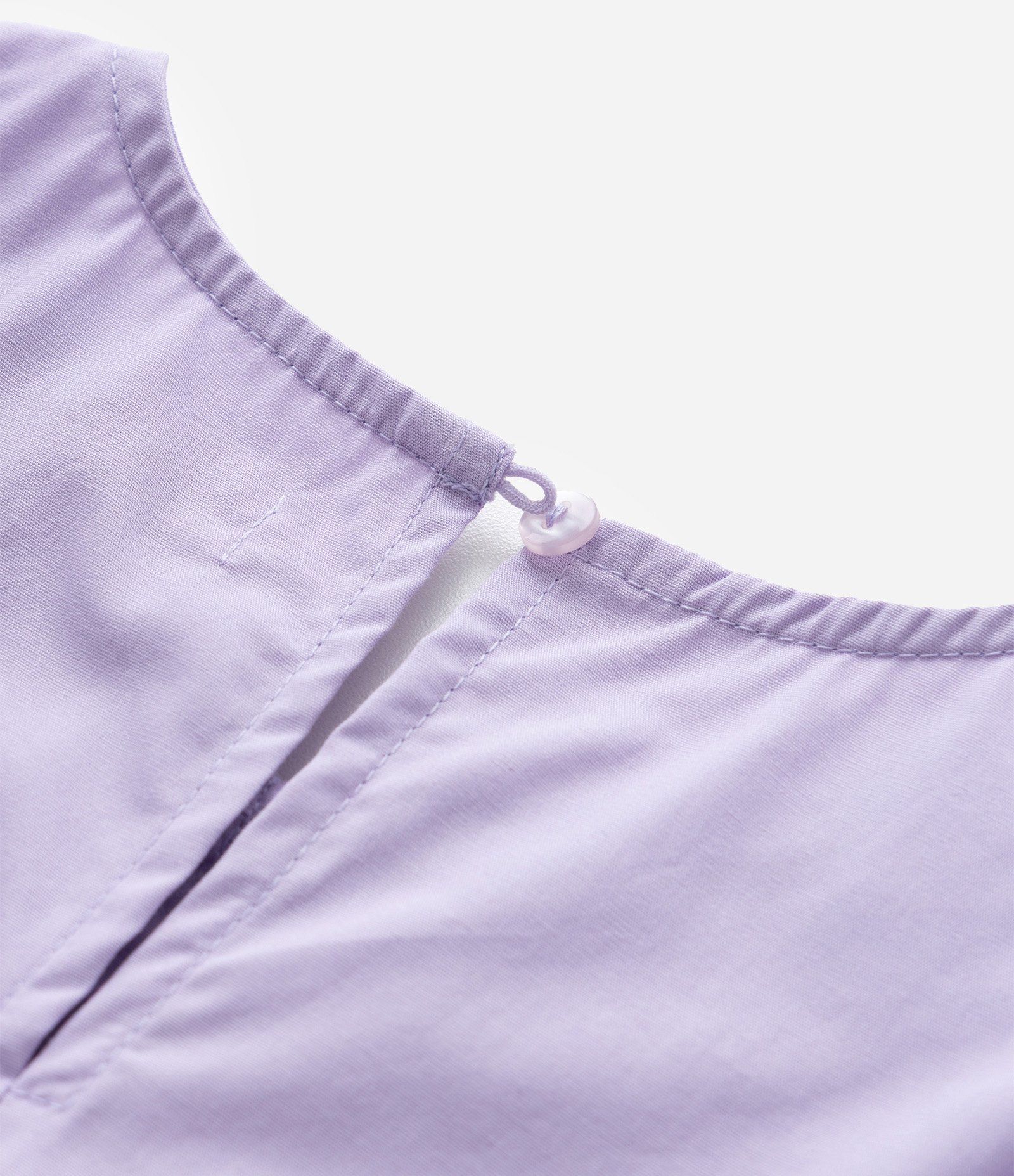 Vestido Infantil em Tricoline com Mangas Bufantes e Lacinhos - Tam 1 a 6 Anos Roxo 4