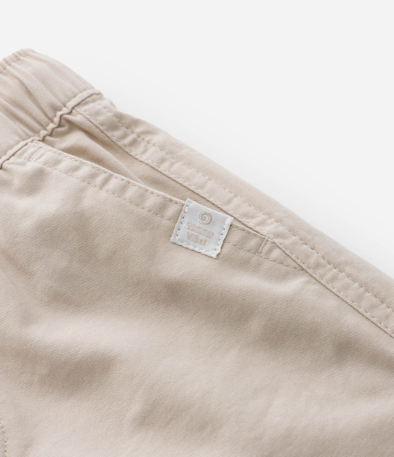 Conjunto Infantil em Algodão com Estampa de Folhagens - Tam 1 a 6 Anos Branco/Bege 8