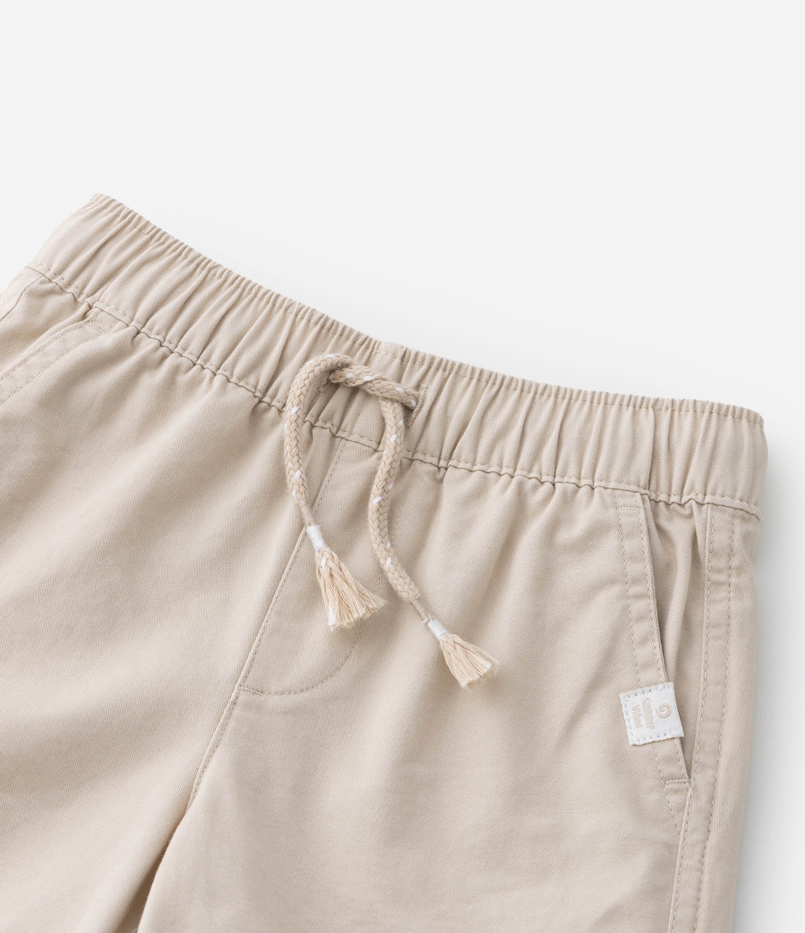 Conjunto Infantil em Algodão com Estampa de Folhagens - Tam 1 a 6 Anos Branco/Bege 7