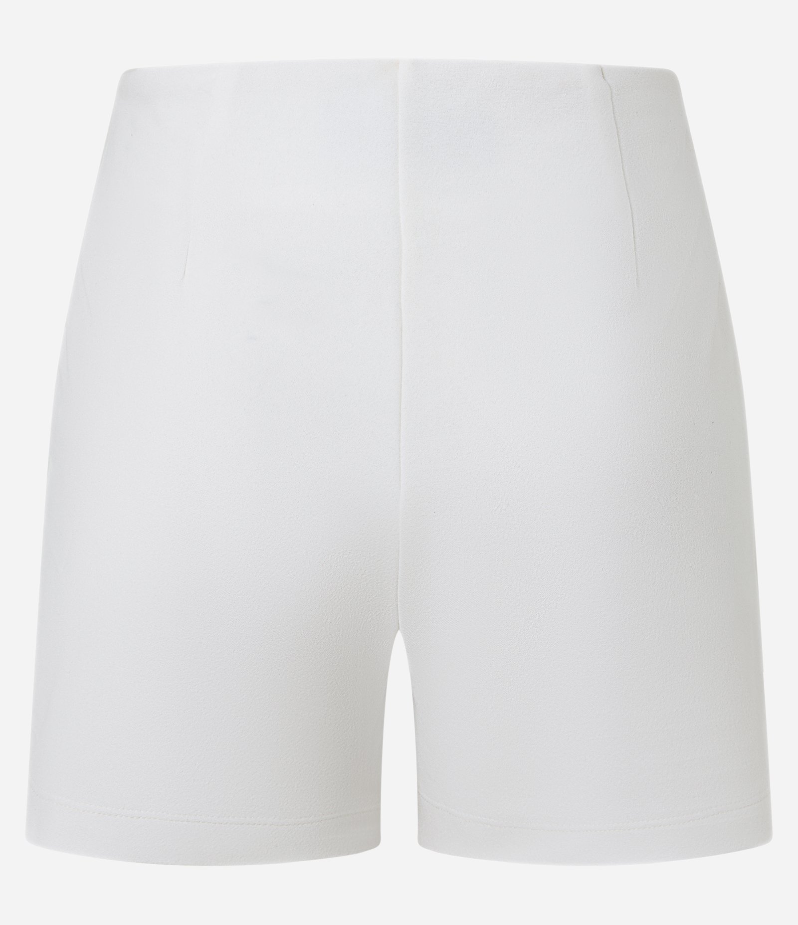 Short Saia Curto em Crepe com Sobreposição Branco 6
