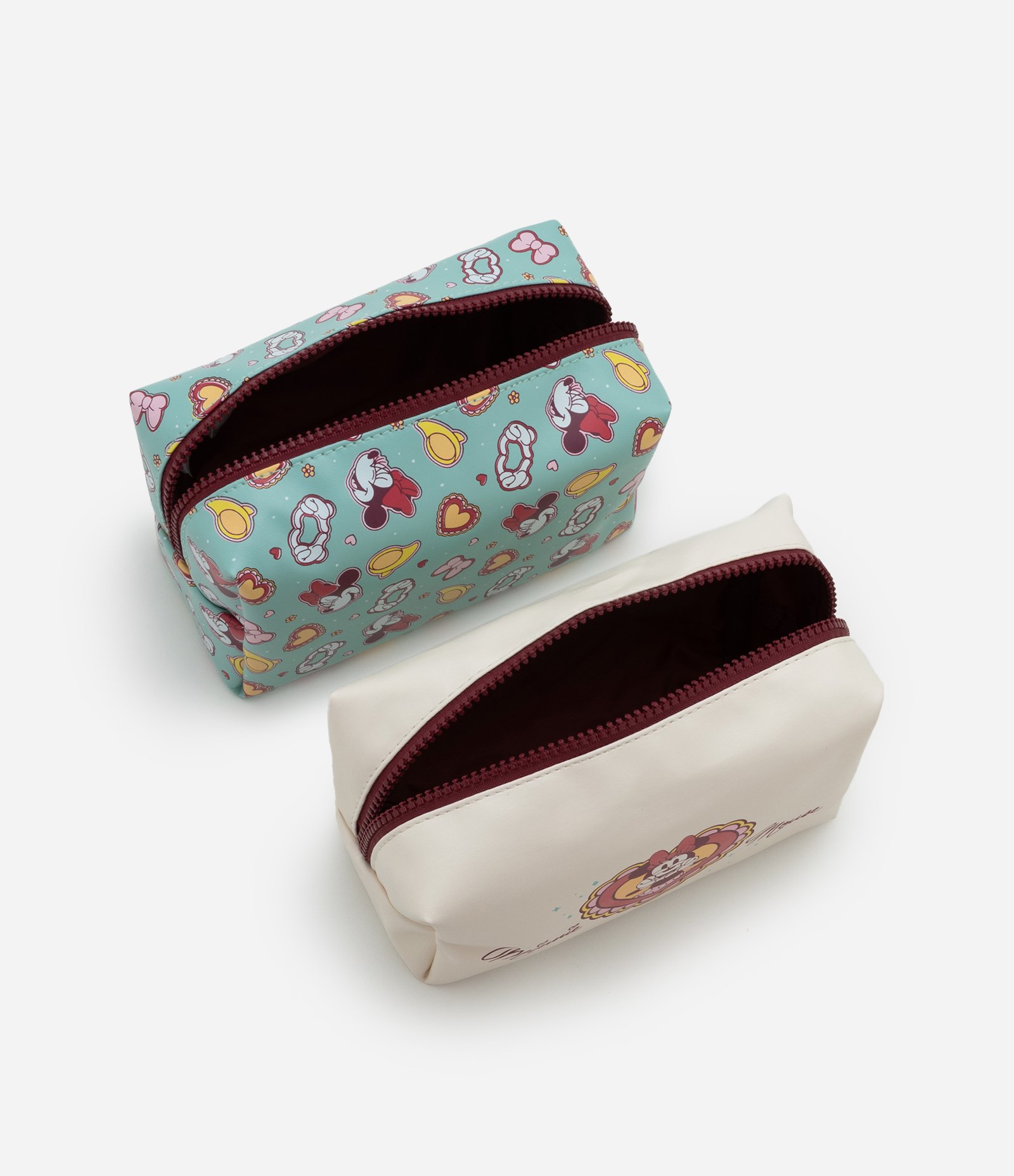 Kit 03 Necessaires em PVC com Estampas Minnie Mouse Multicores 4