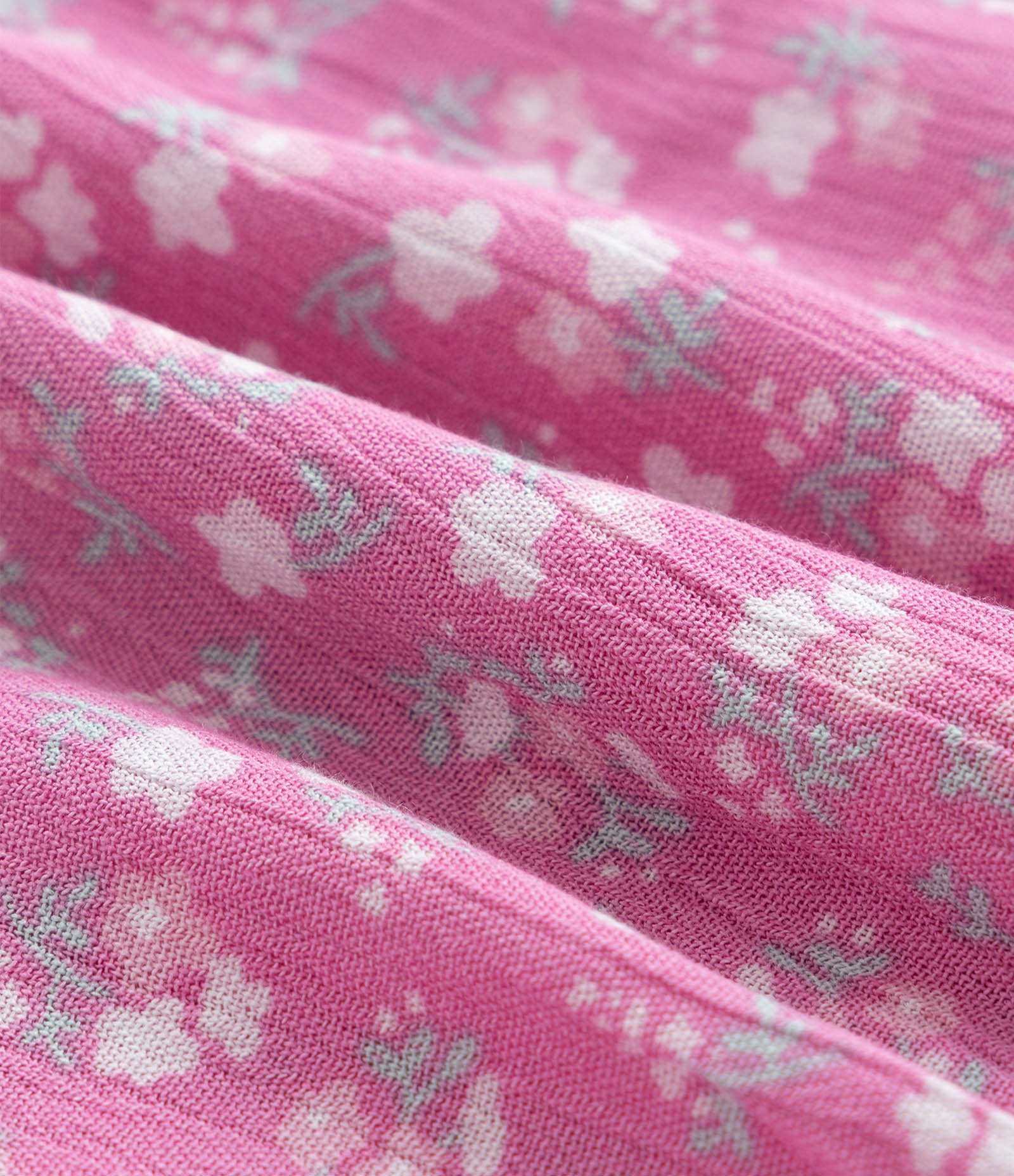 Vestido Infantil em Viscose com Estampa de Florzinha e Babadinhos - Tam 1 a 6 Anos Rosa 4