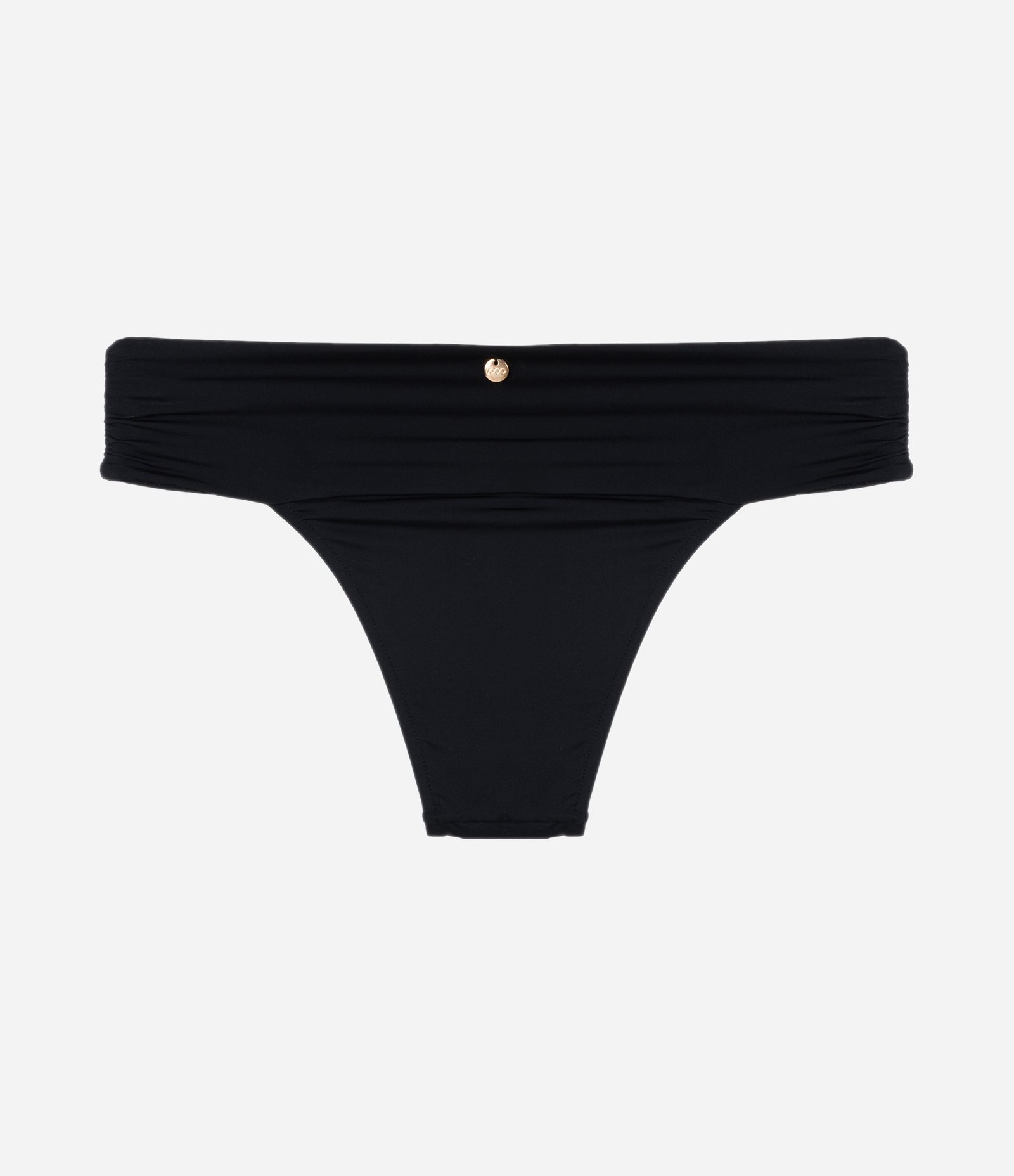 Biquíni Calcinha Pala Larga em Microfibra com Lateral Franzida Preto 6