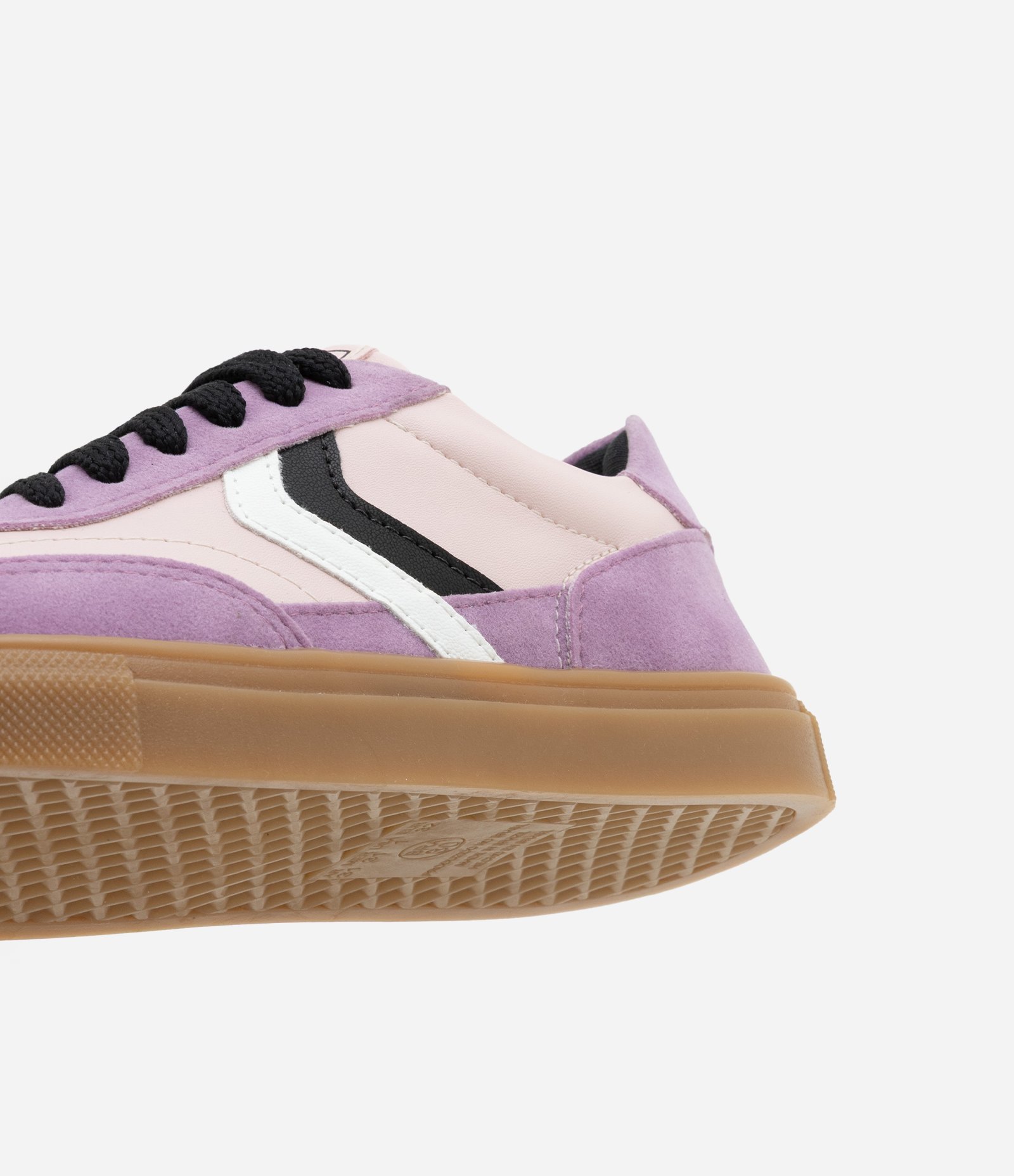 Tênis Infantil com Recortes Contrastantes - Tam 28 ao 34 Roxo/Rosa 2